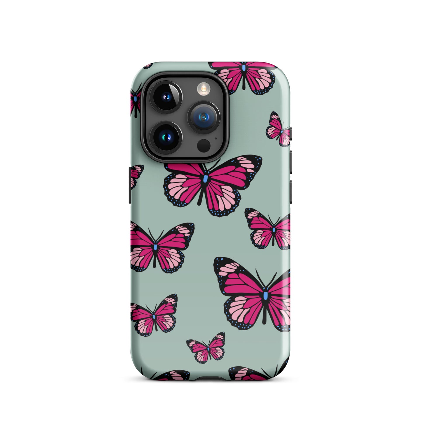 Butterflies Tough Case for iPhone® in Opal Green