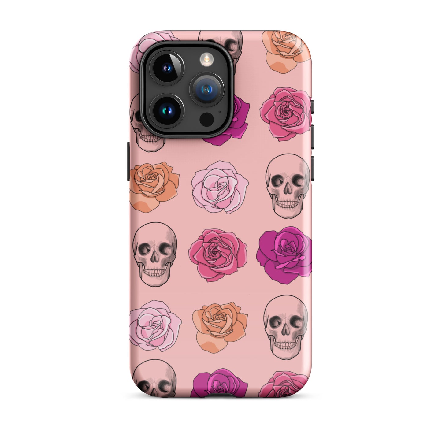 Skulls & Roses Tough Case for iPhone® in Pink