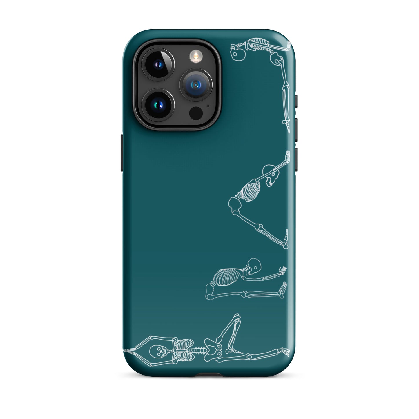 Yoga Skeletons Tough Case for iPhone® in Sherpa Blue