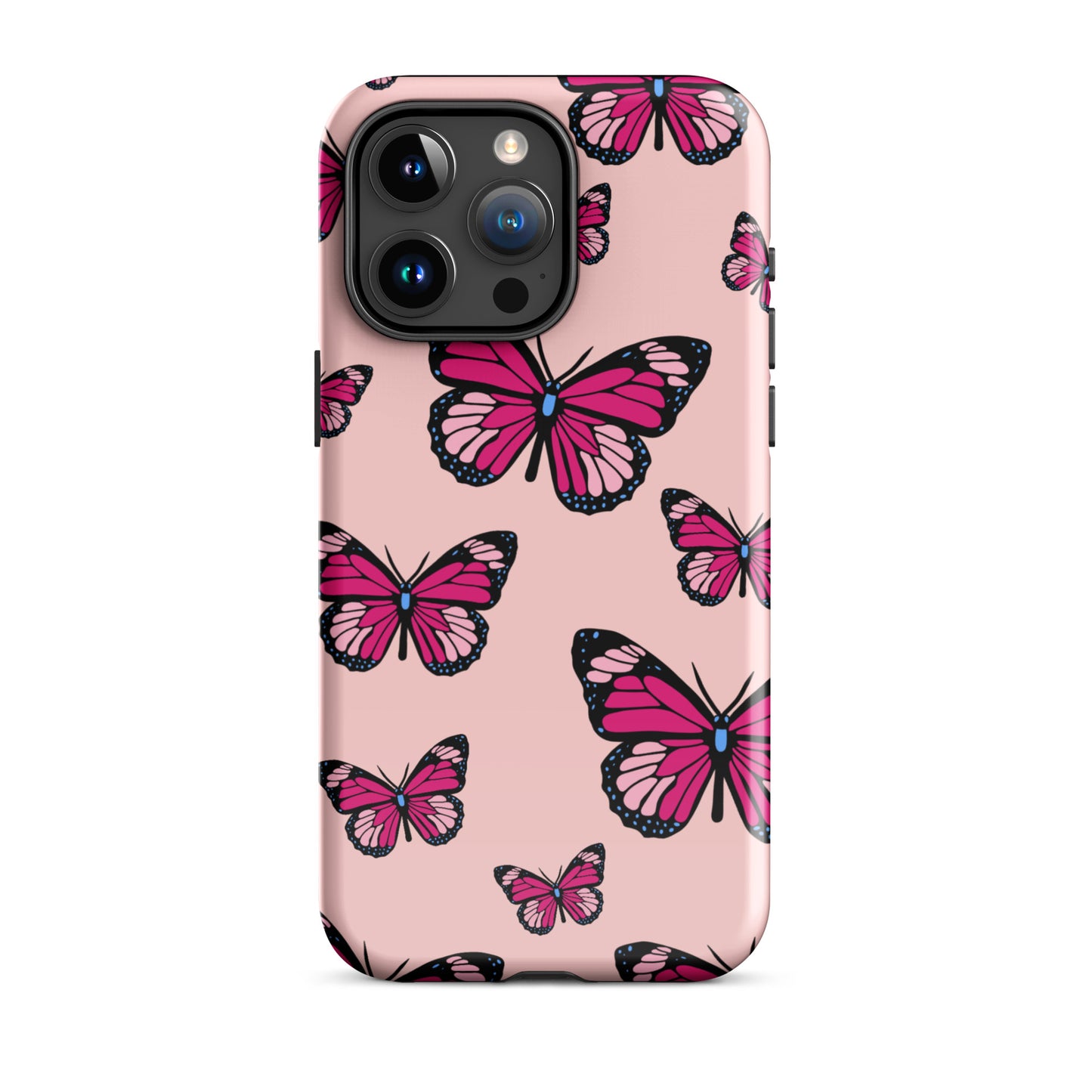 Butterflies Tough Case for iPhone® in Cosmos Pink