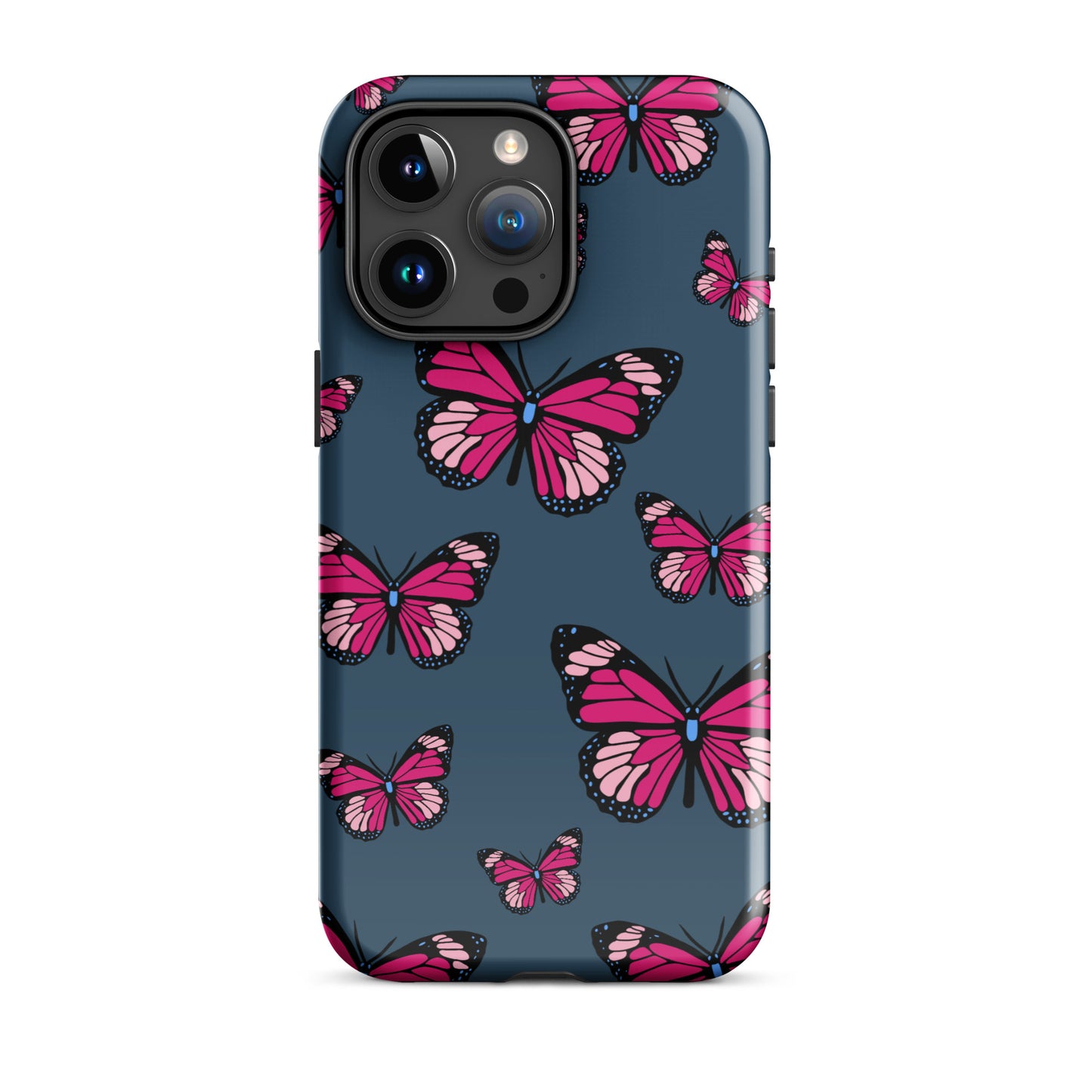 Butterflies Tough Case for iPhone® in Arapawa Blue