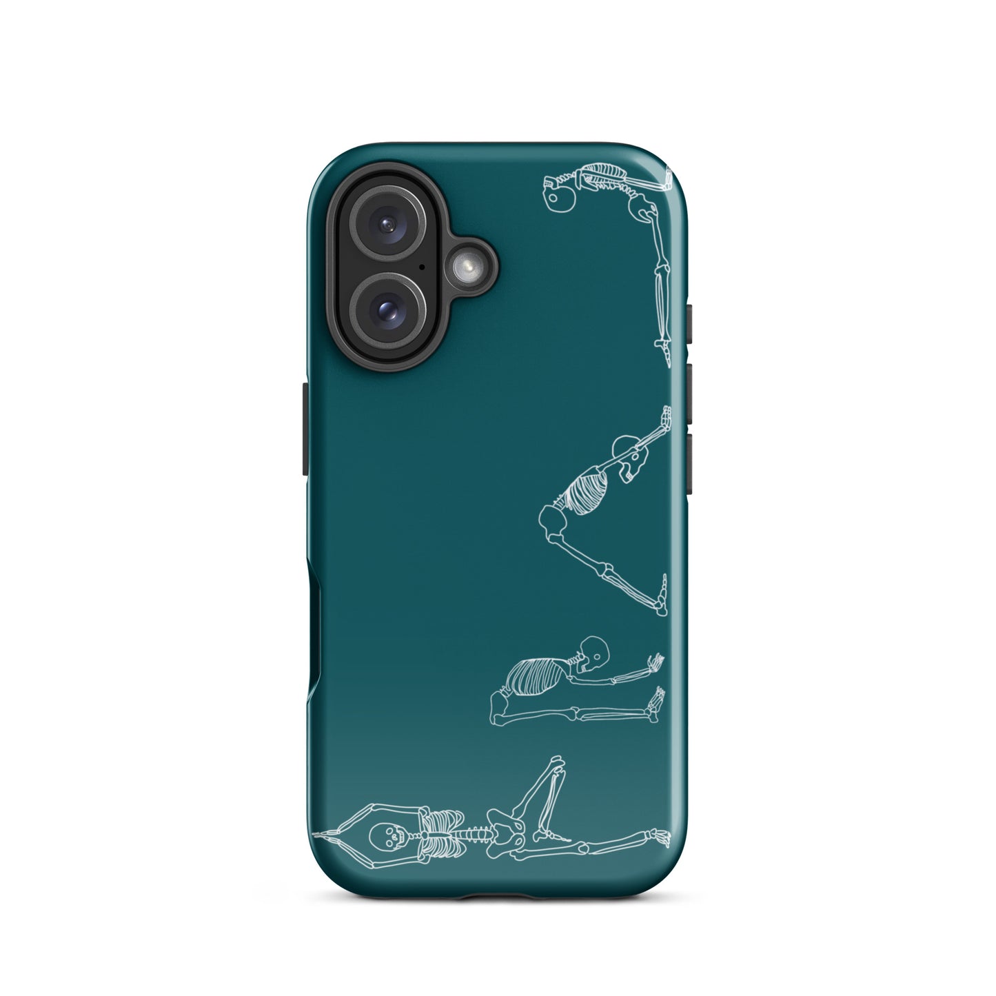 Yoga Skeletons Tough Case for iPhone® in Sherpa Blue