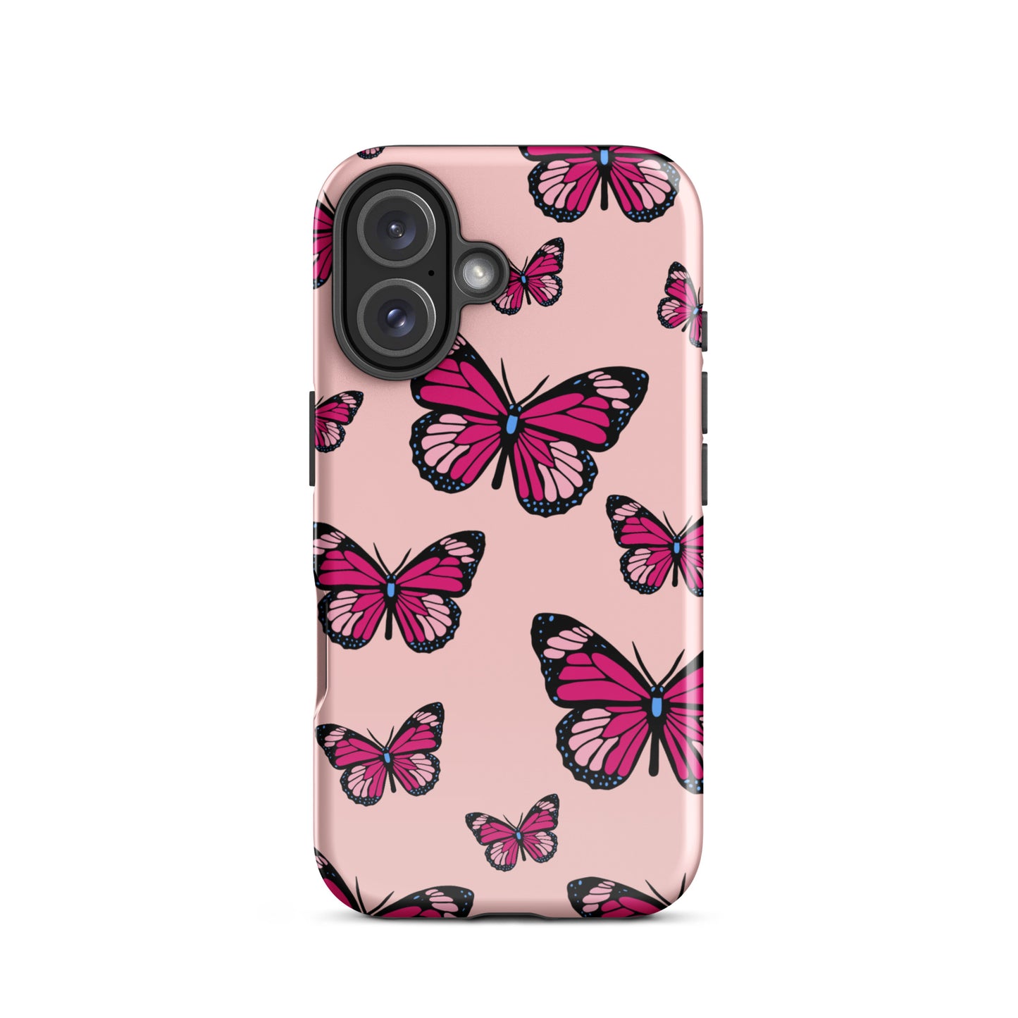 Butterflies Tough Case for iPhone® in Cosmos Pink