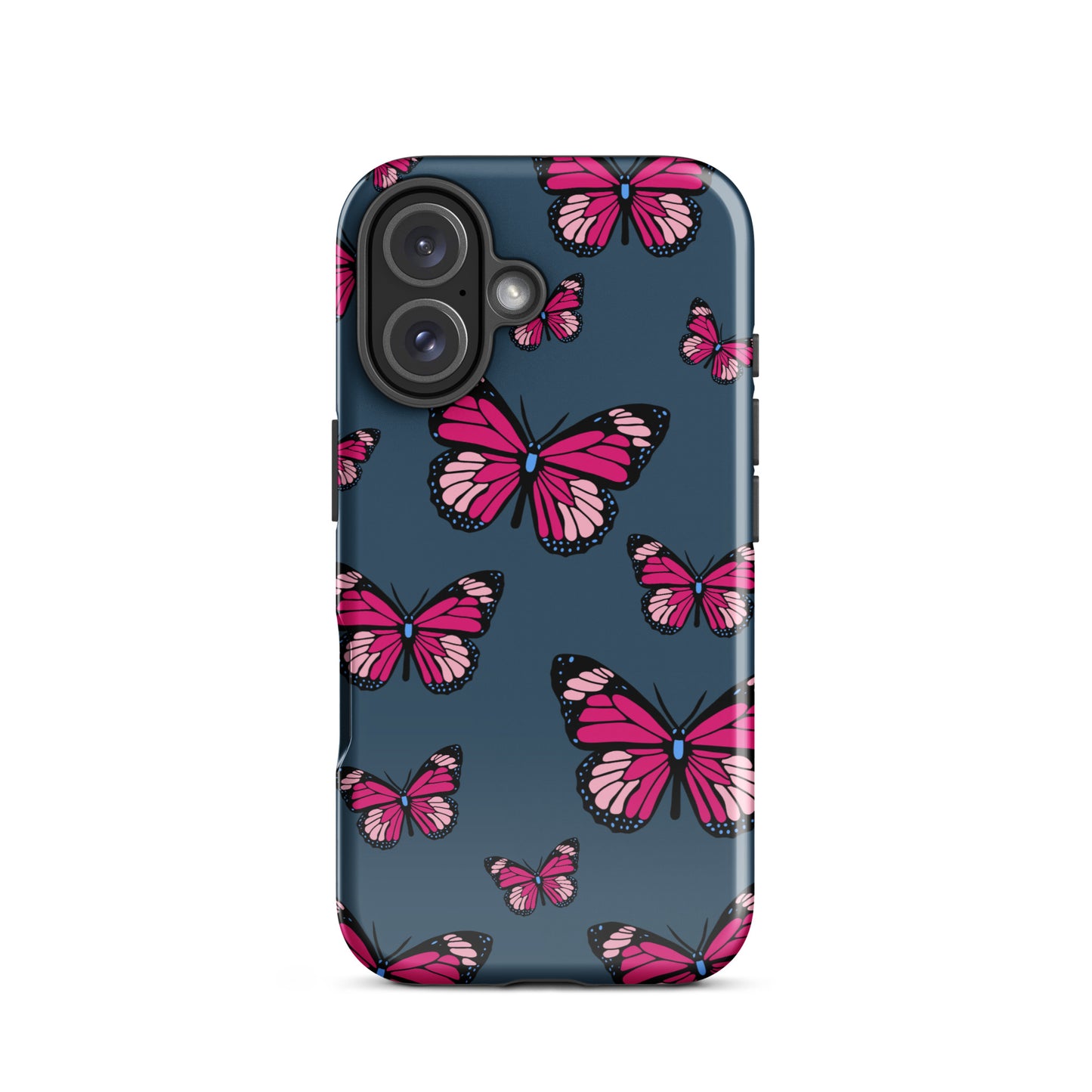 Butterflies Tough Case for iPhone® in Arapawa Blue