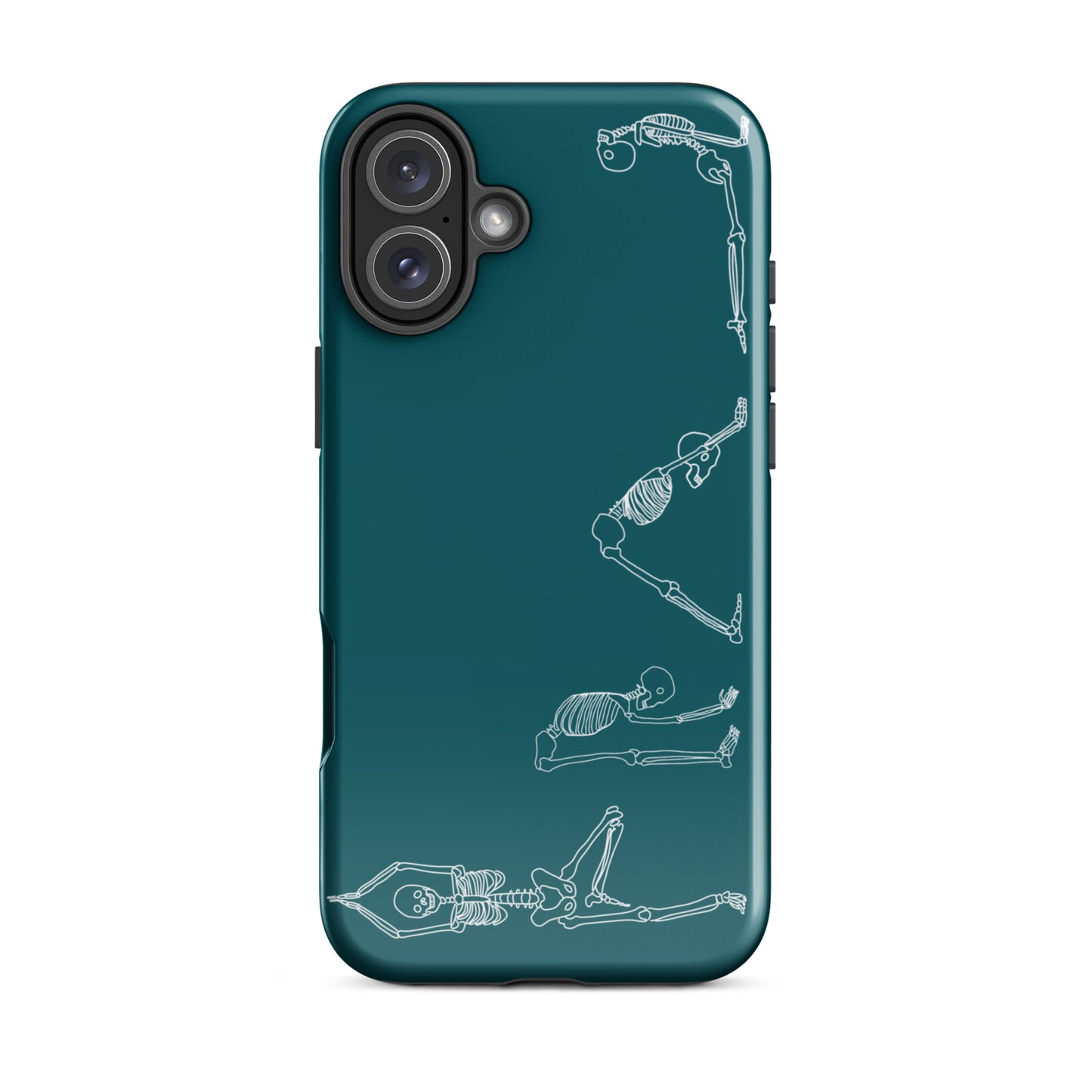 Yoga Skeletons Tough Case for iPhone® in Sherpa Blue