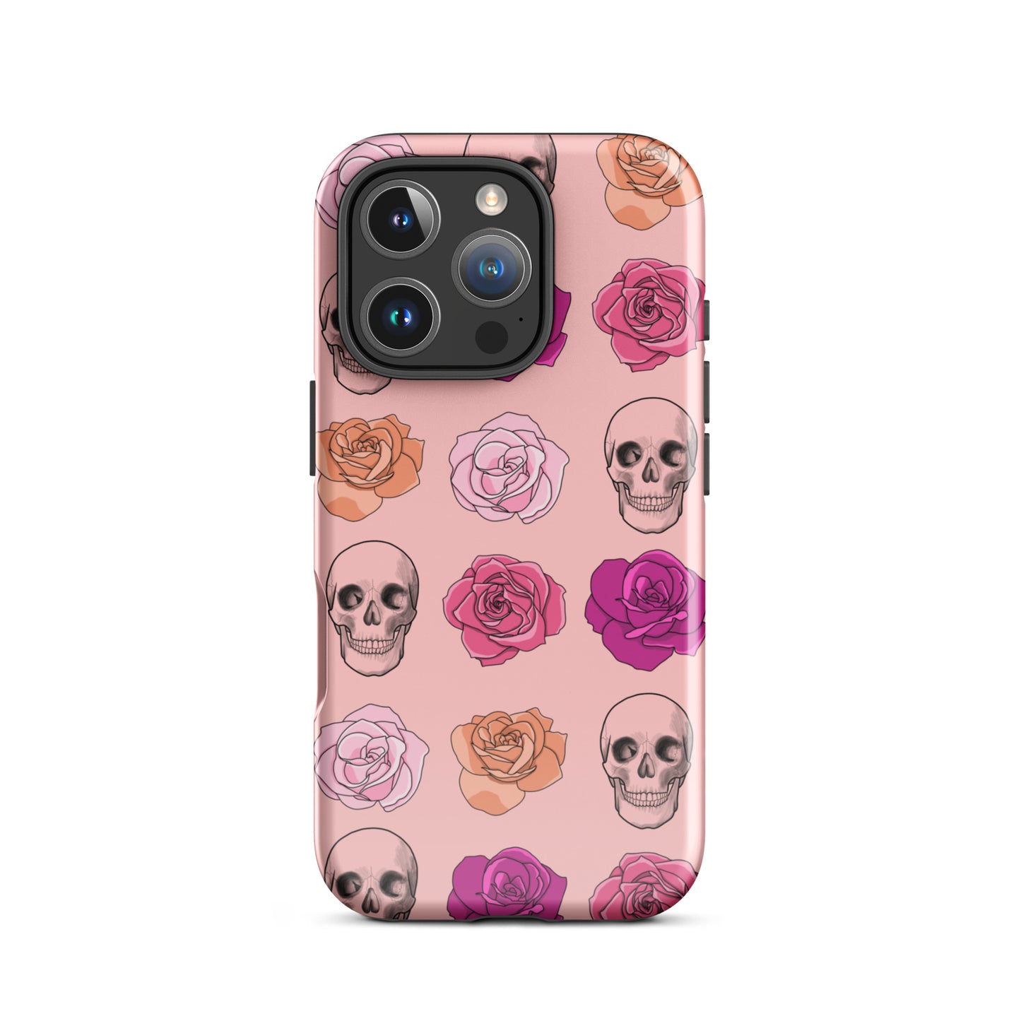 Skulls & Roses Tough Case for iPhone® in Pink