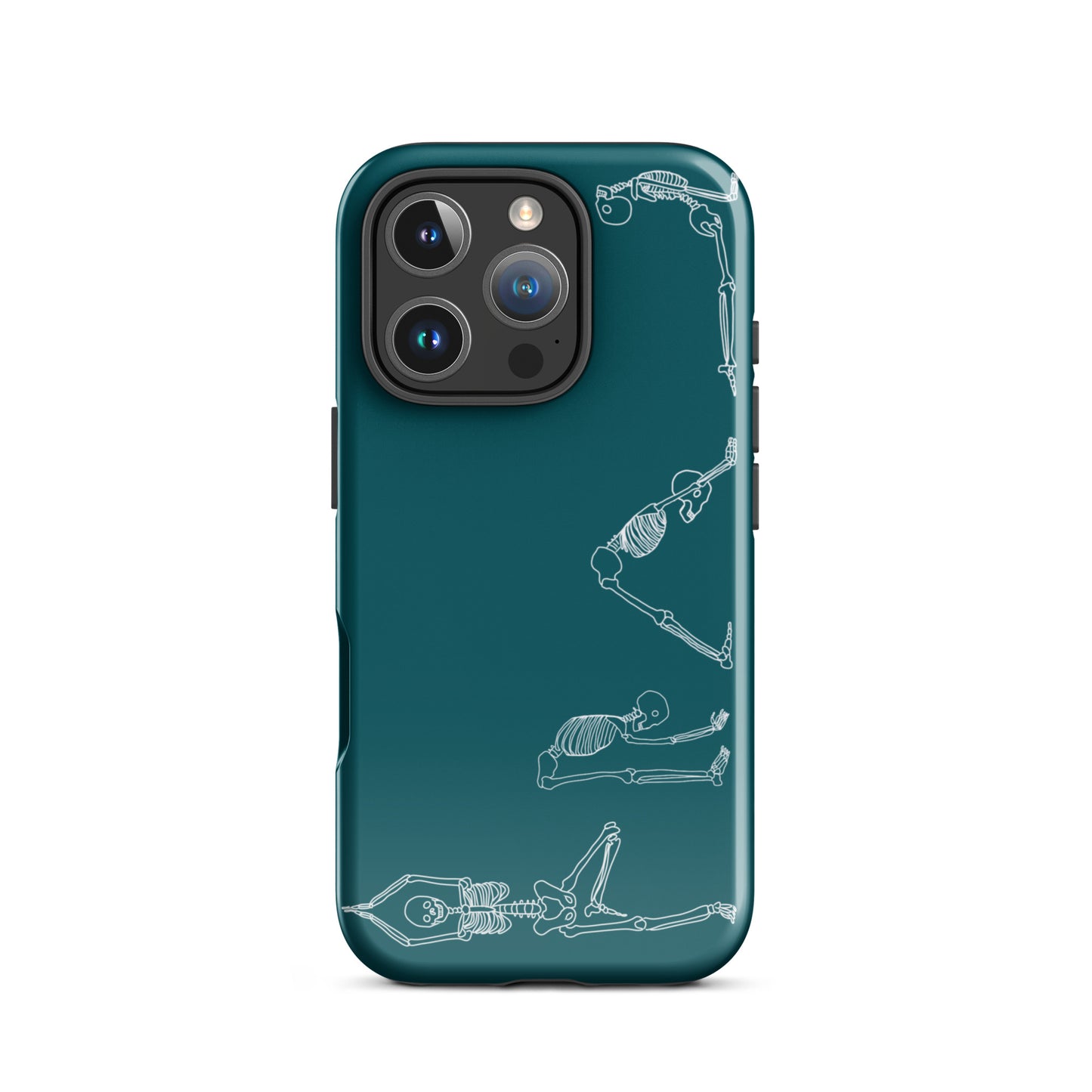 Yoga Skeletons Tough Case for iPhone® in Sherpa Blue