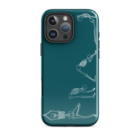 Yoga Skeletons Tough Case for iPhone® in Sherpa Blue