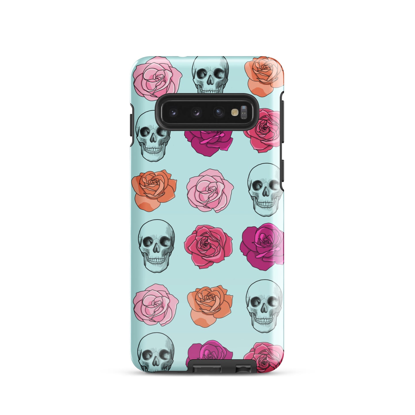 Skulls & Roses Tough case for Samsung® in Light Cyan