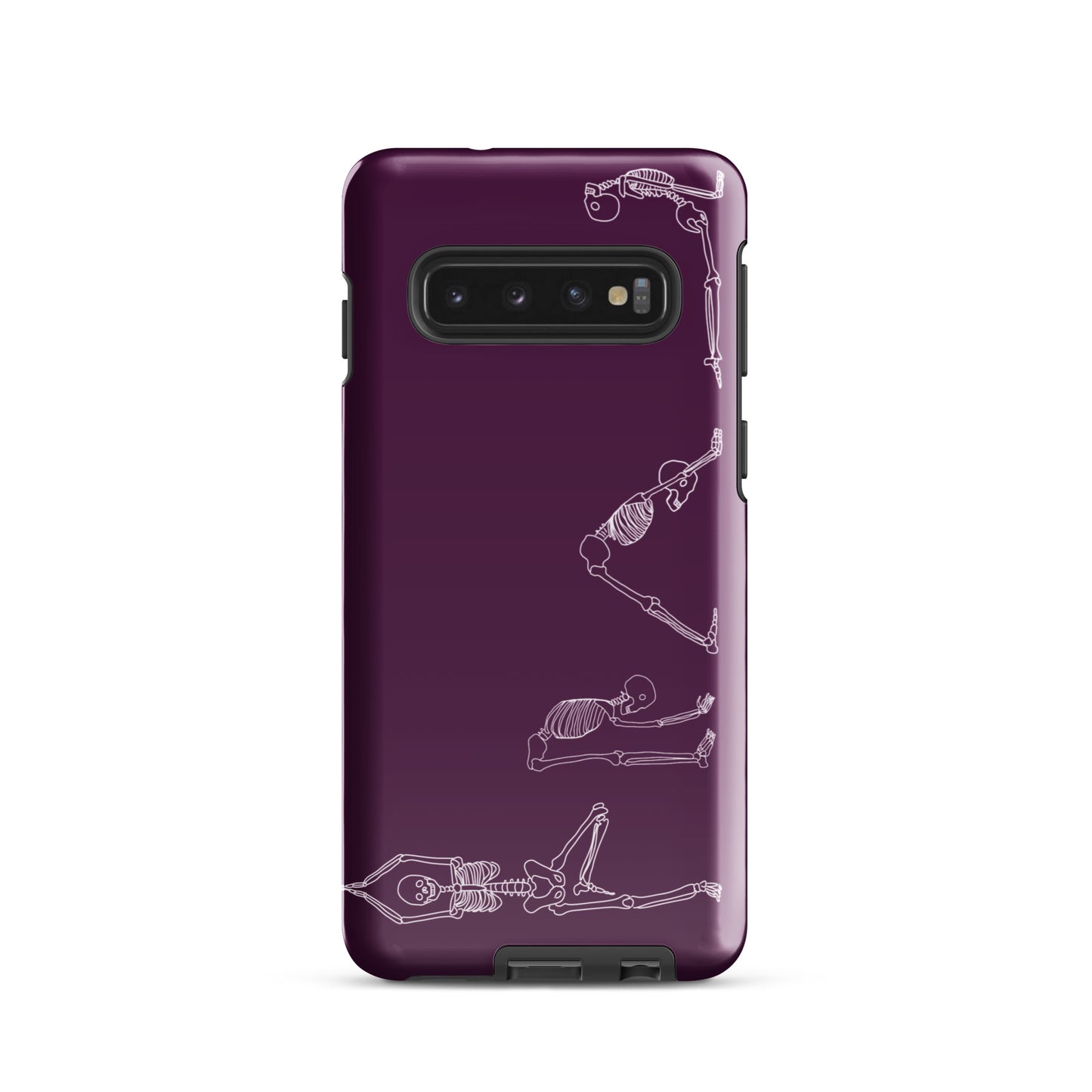 Yoga Skeletons Tough case for Samsung® in Tyrian Purple