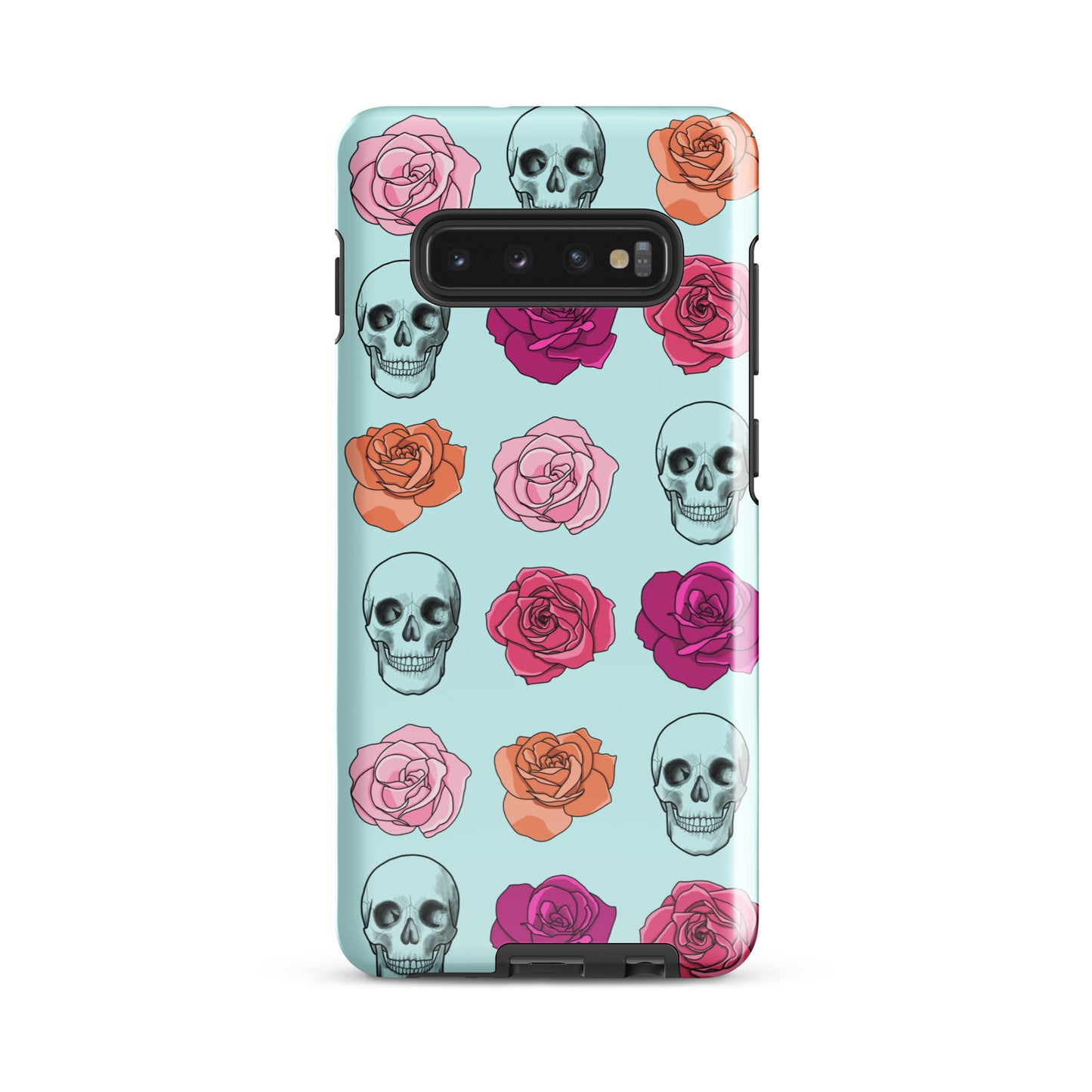 Skulls & Roses Tough case for Samsung® in Light Cyan