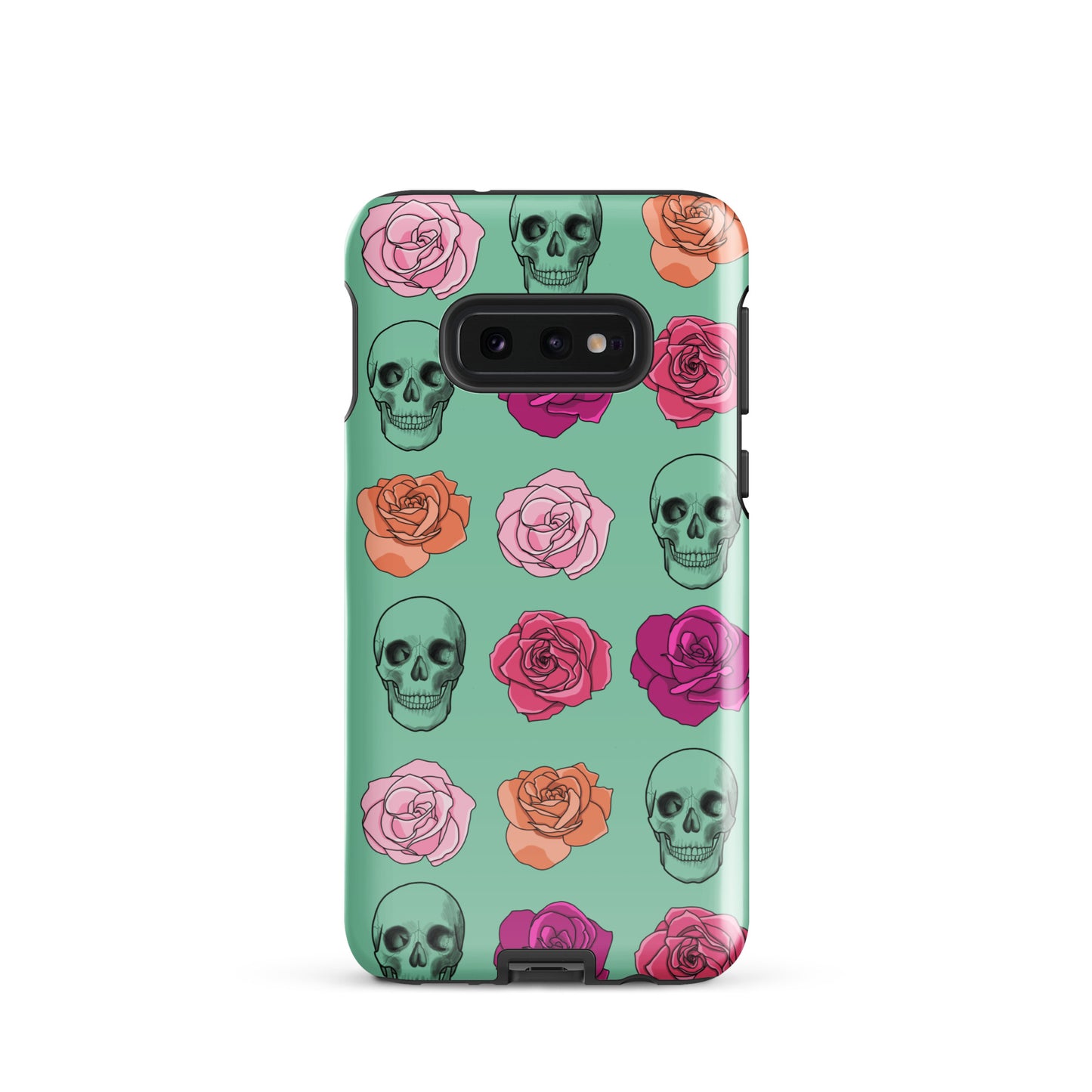 Skull & Roses Tough case for Samsung® in Blue-Green