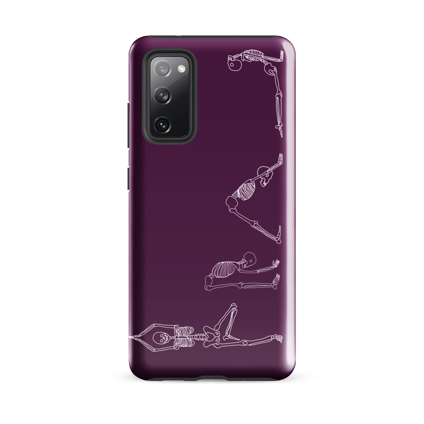 Yoga Skeletons Tough case for Samsung® in Tyrian Purple