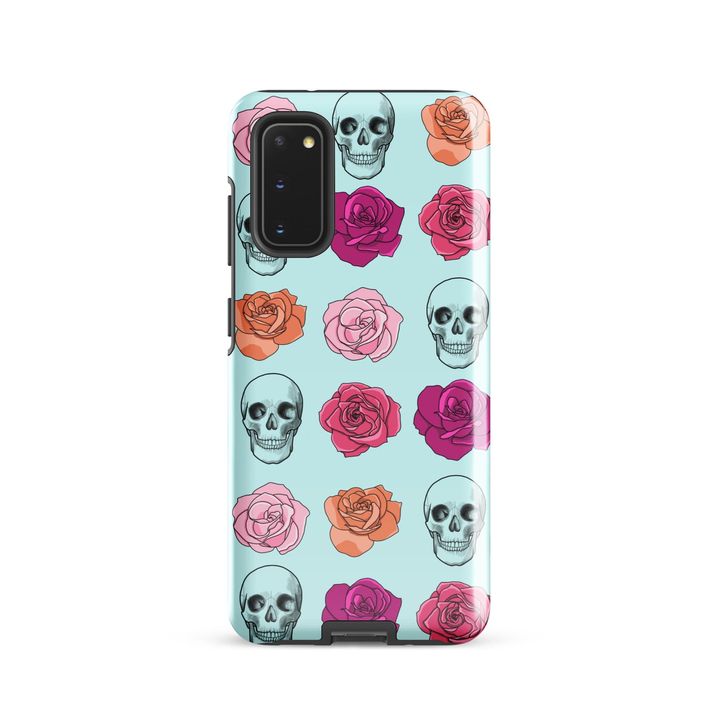 Skulls & Roses Tough case for Samsung® in Light Cyan