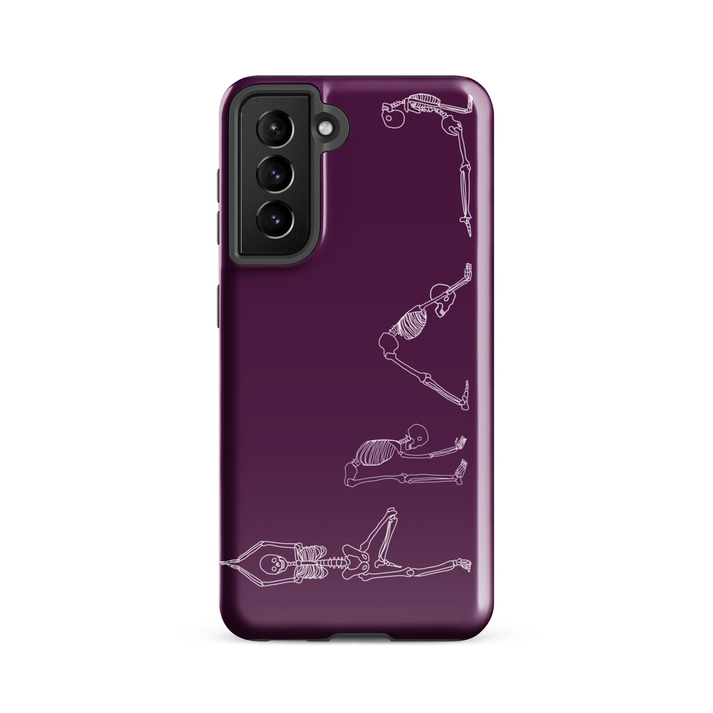 Yoga Skeletons Tough case for Samsung® in Tyrian Purple