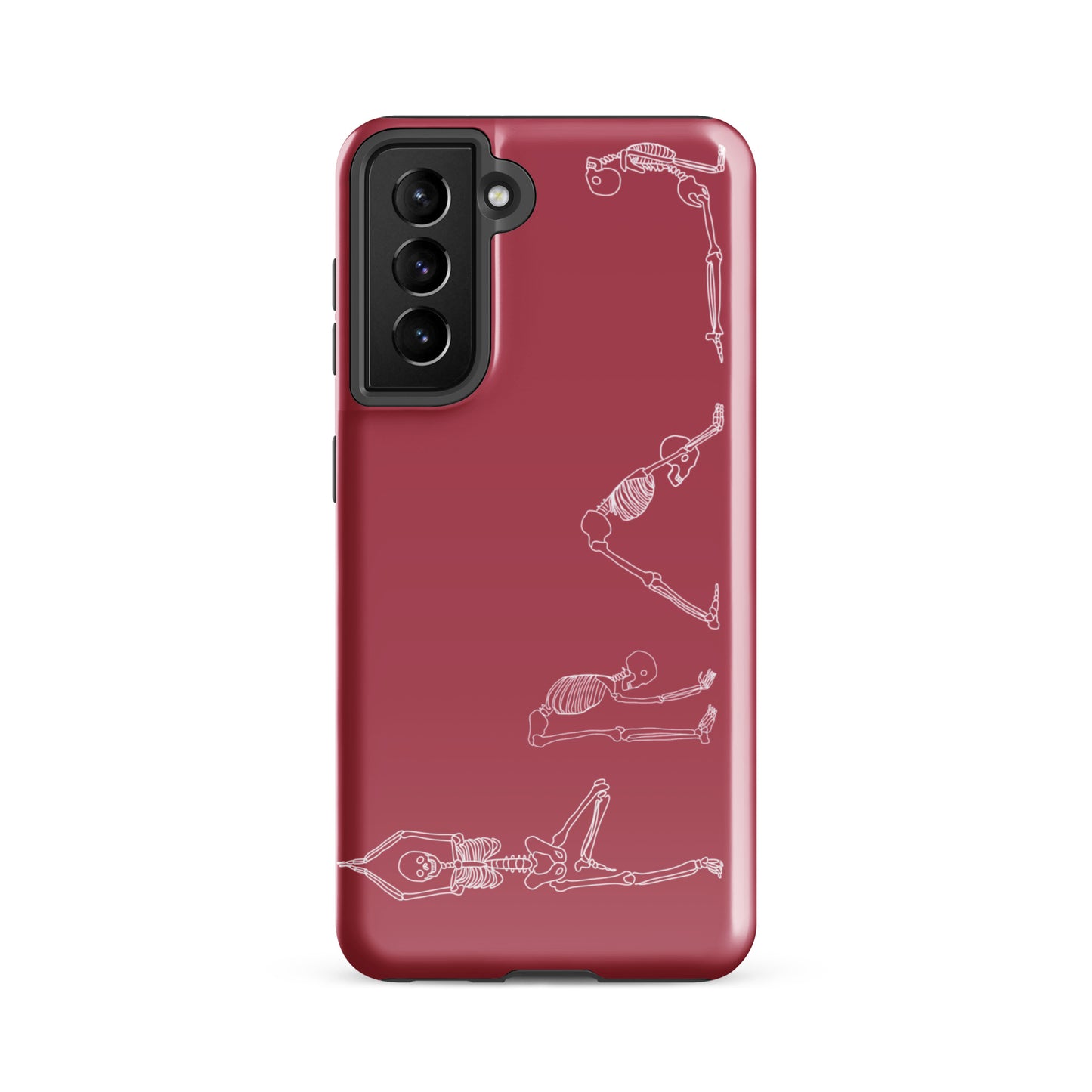 Yoga Skeletons Tough case for Samsung® in Hippie Pink