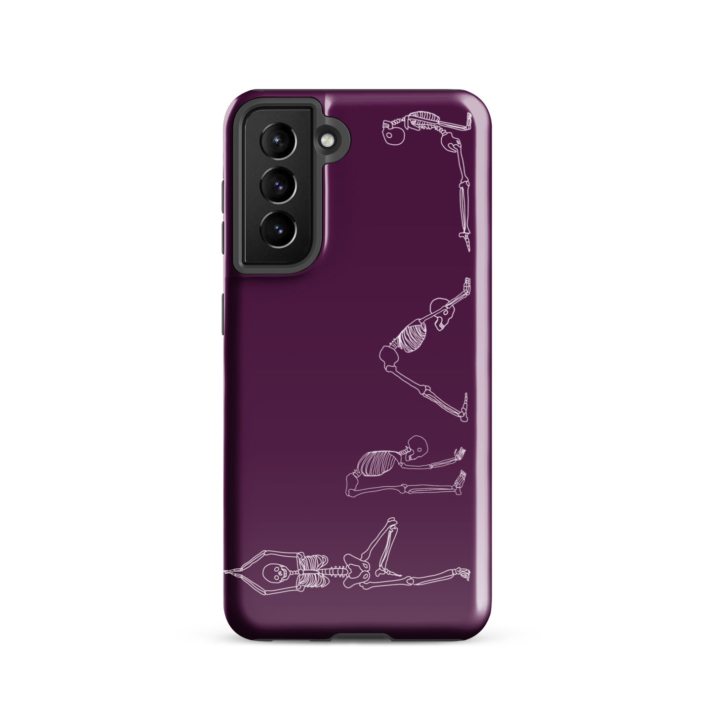 Yoga Skeletons Tough case for Samsung® in Tyrian Purple