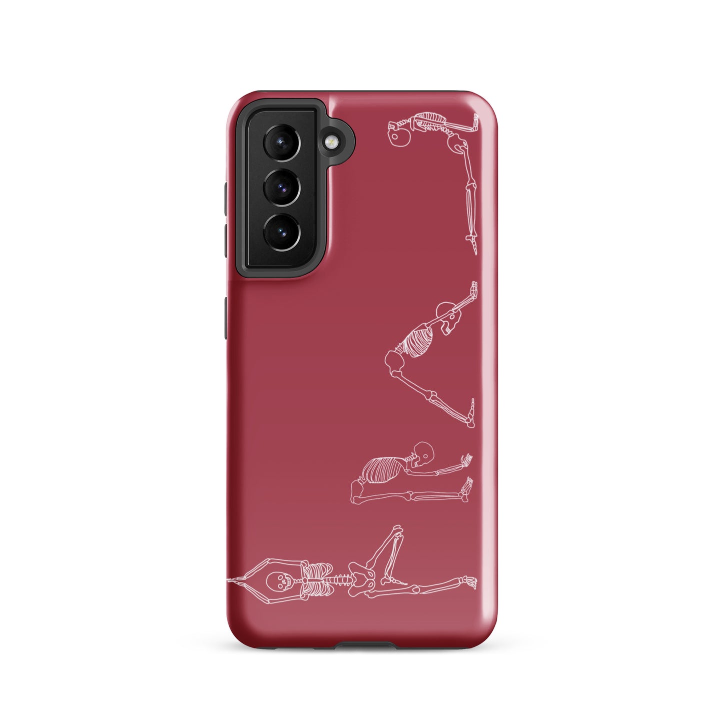 Yoga Skeletons Tough case for Samsung® in Hippie Pink