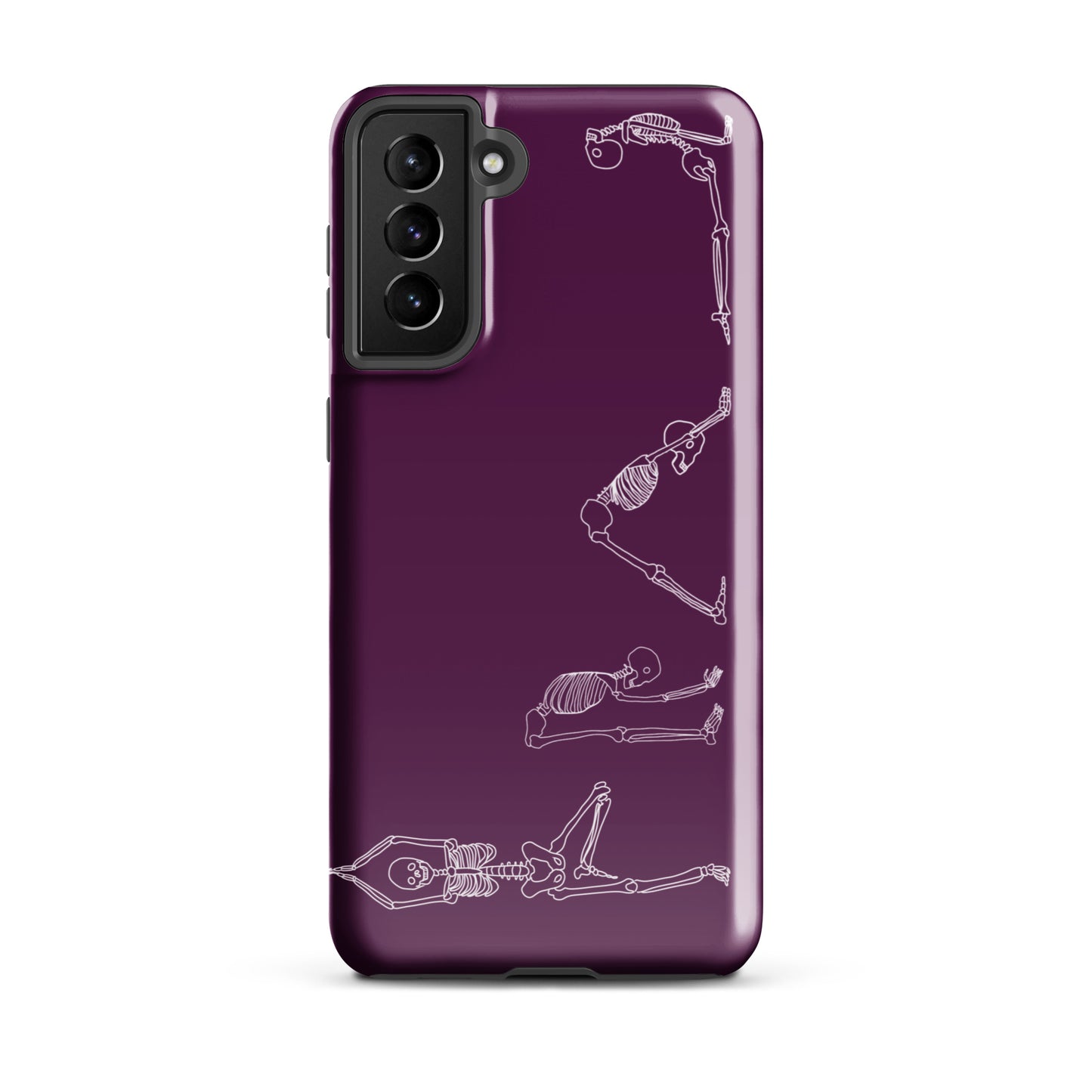 Yoga Skeletons Tough case for Samsung® in Tyrian Purple