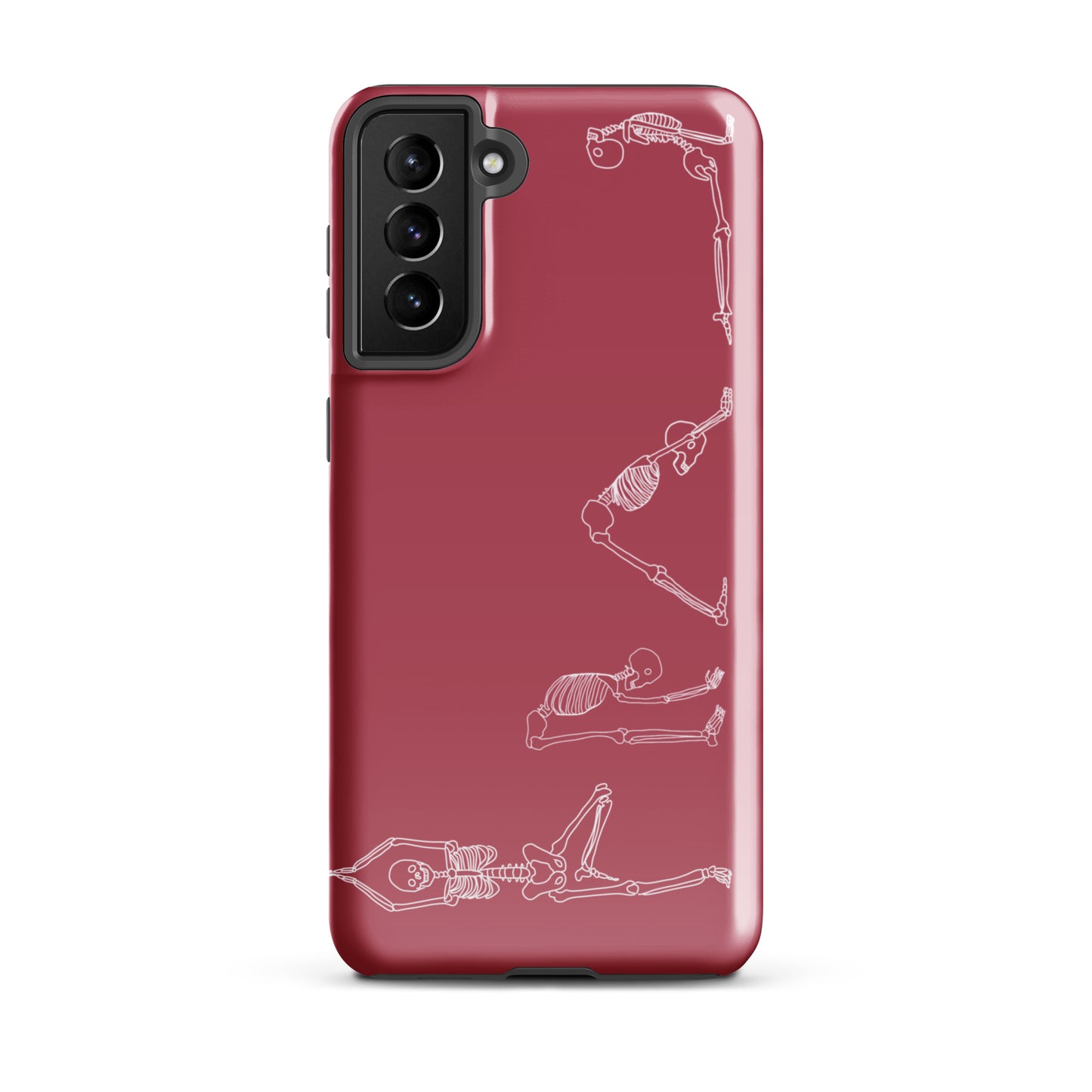 Yoga Skeletons Tough case for Samsung® in Hippie Pink