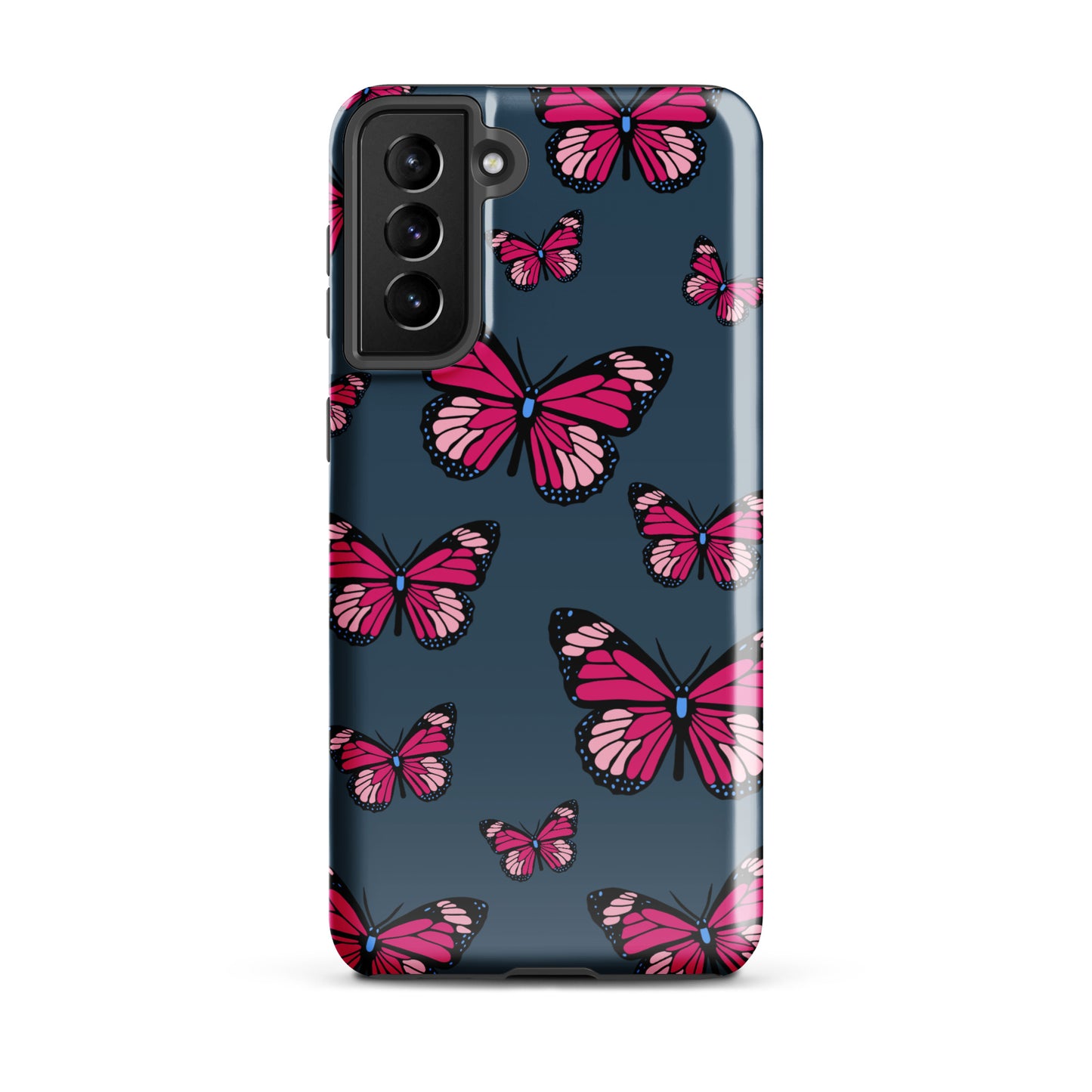 Butterflies Tough case for Samsung® in Arapawa Blue