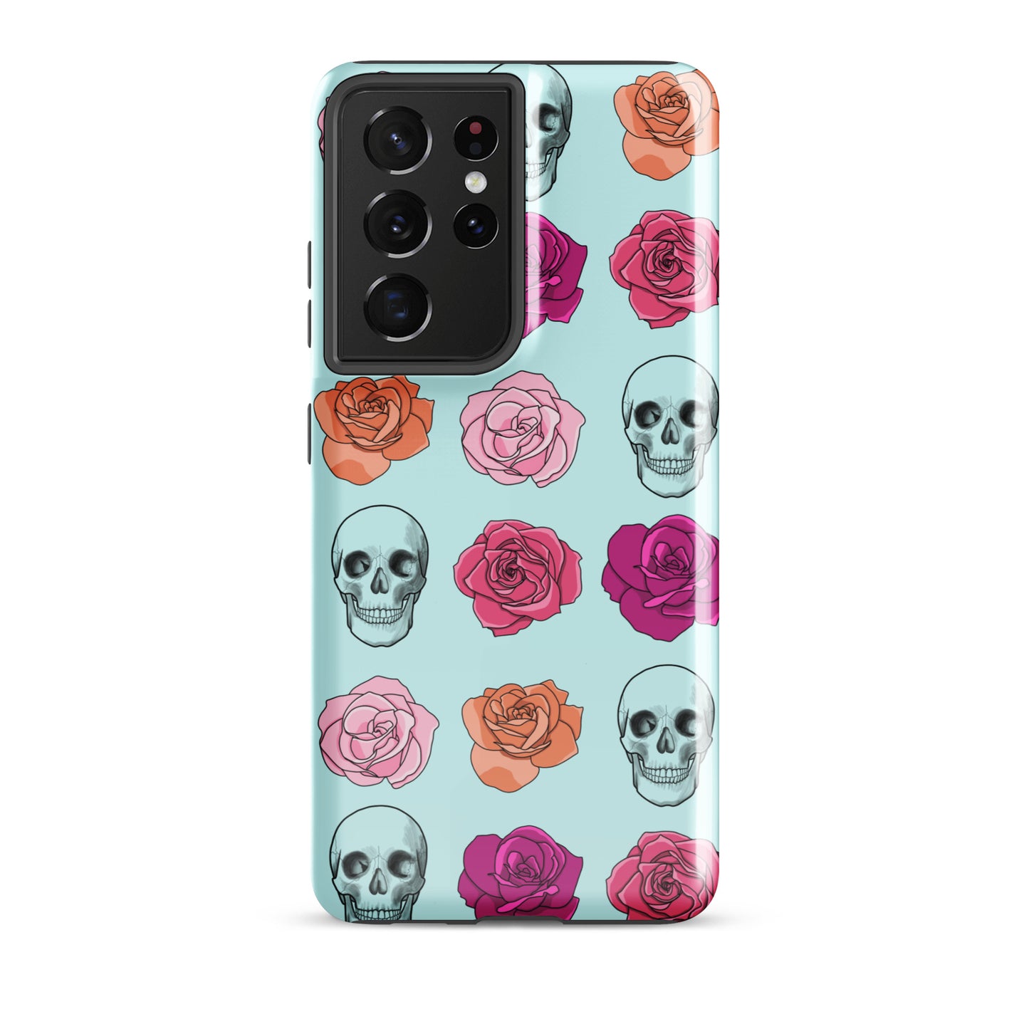 Skulls & Roses Tough case for Samsung® in Light Cyan