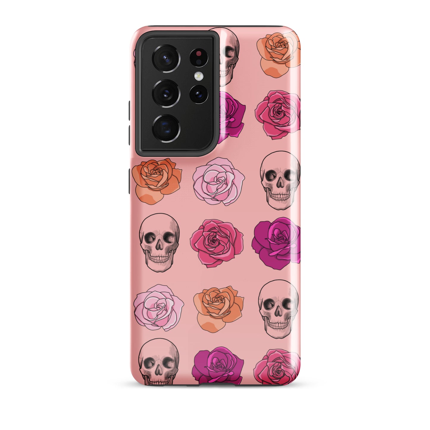 Skulls & Roses Tough case for Samsung® in Pink