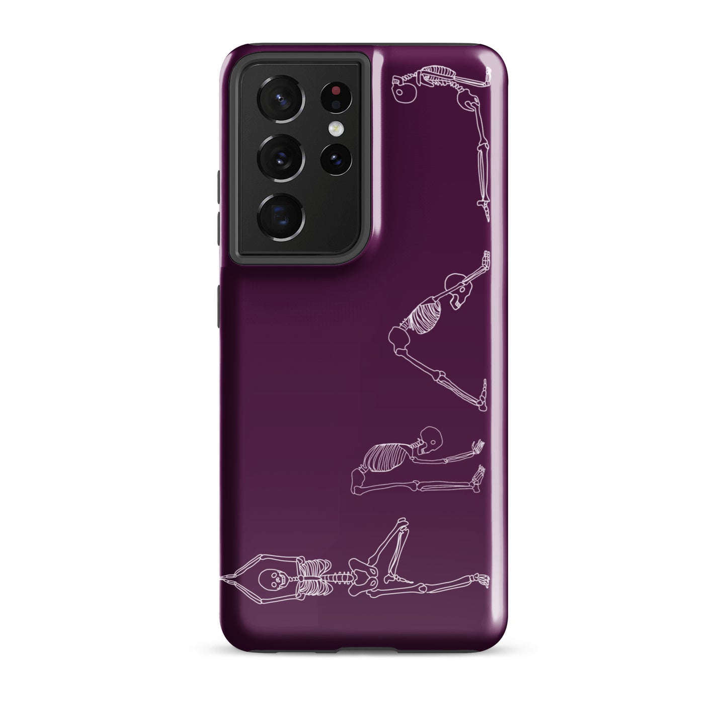 Yoga Skeletons Tough case for Samsung® in Tyrian Purple