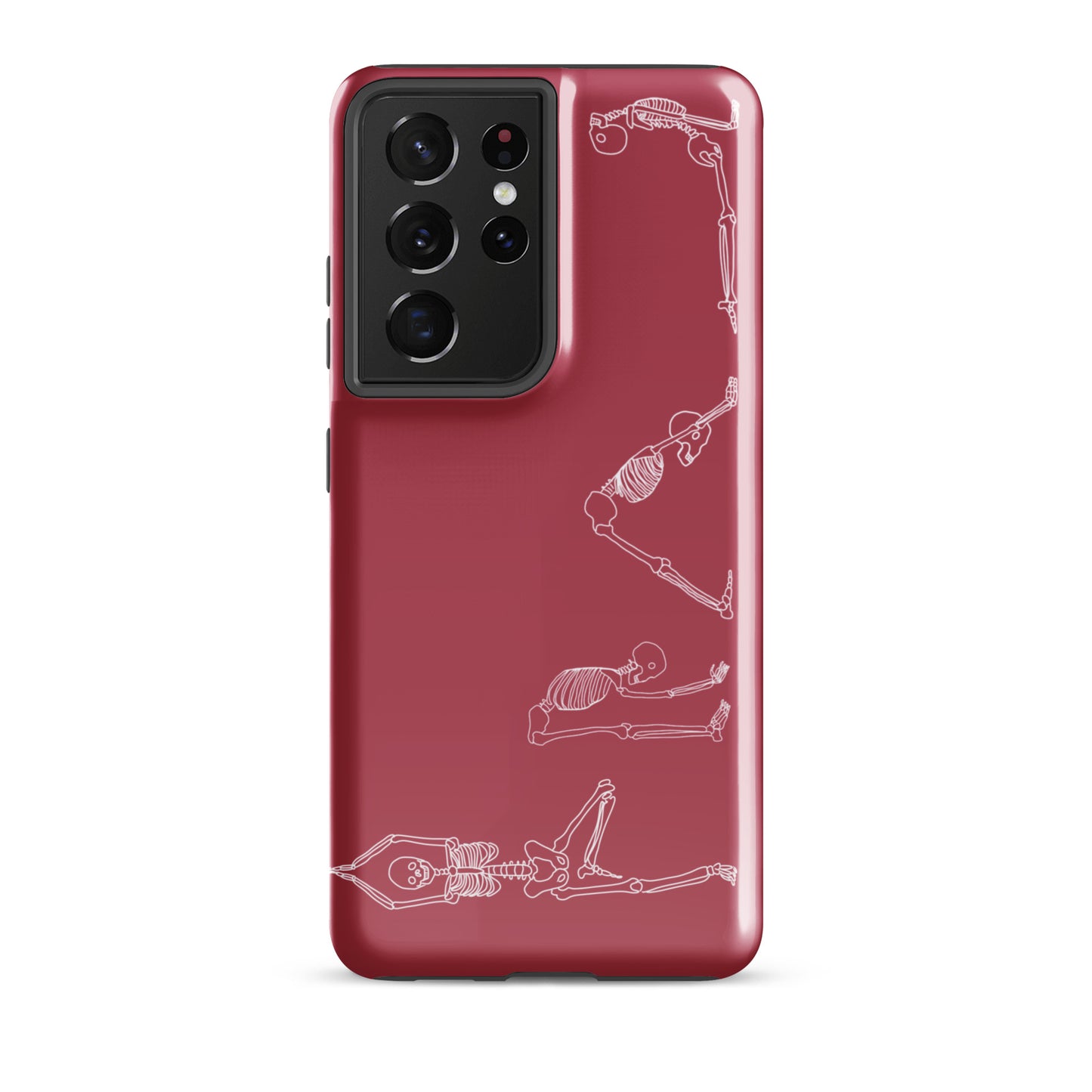 Yoga Skeletons Tough case for Samsung® in Hippie Pink