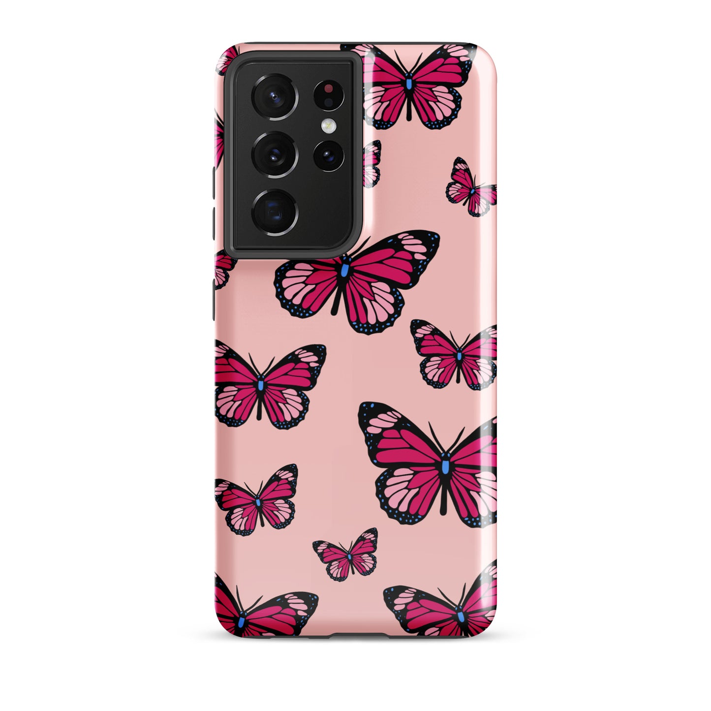 Butterflies Tough case for Samsung® in Cosmos Pink