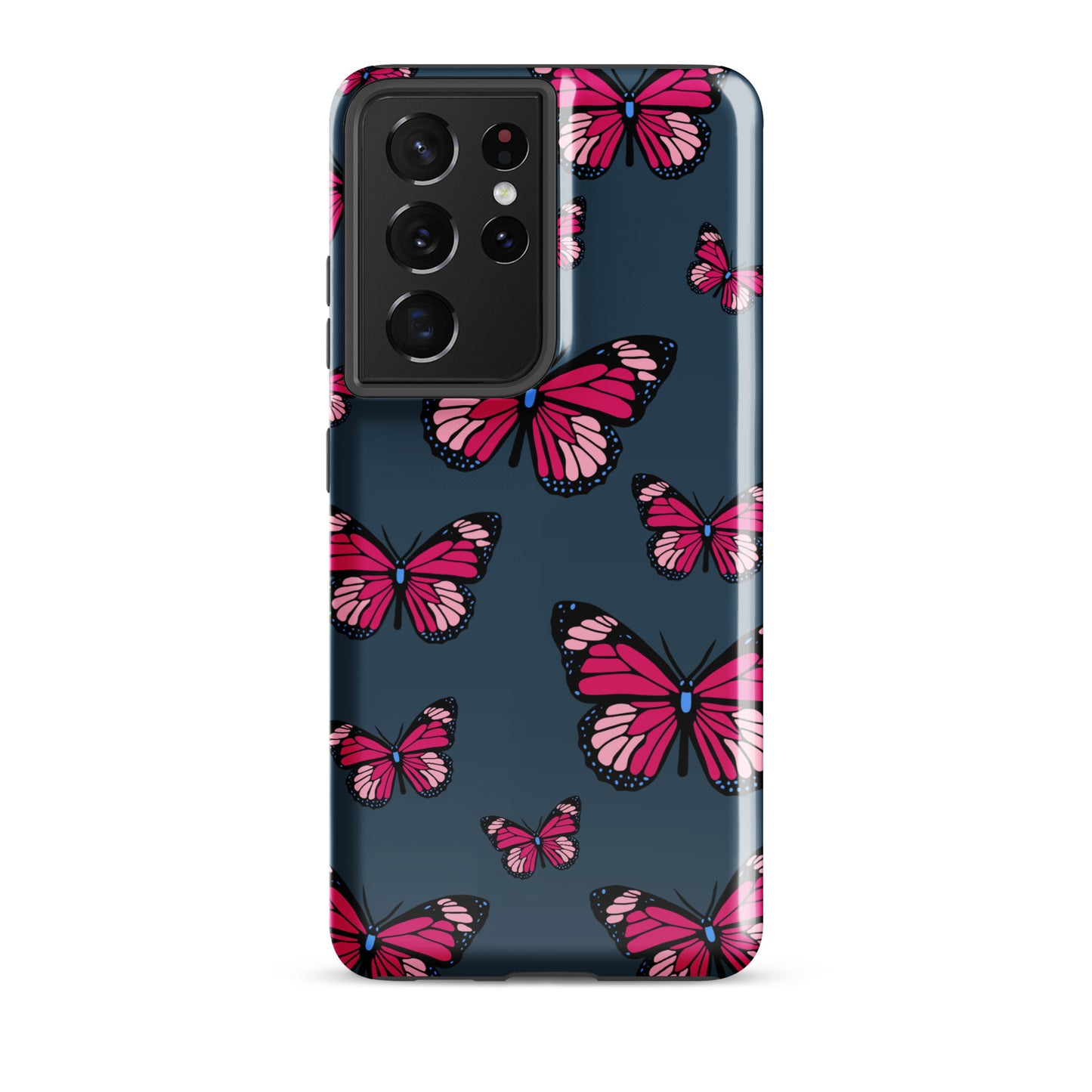 Butterflies Tough case for Samsung® in Arapawa Blue