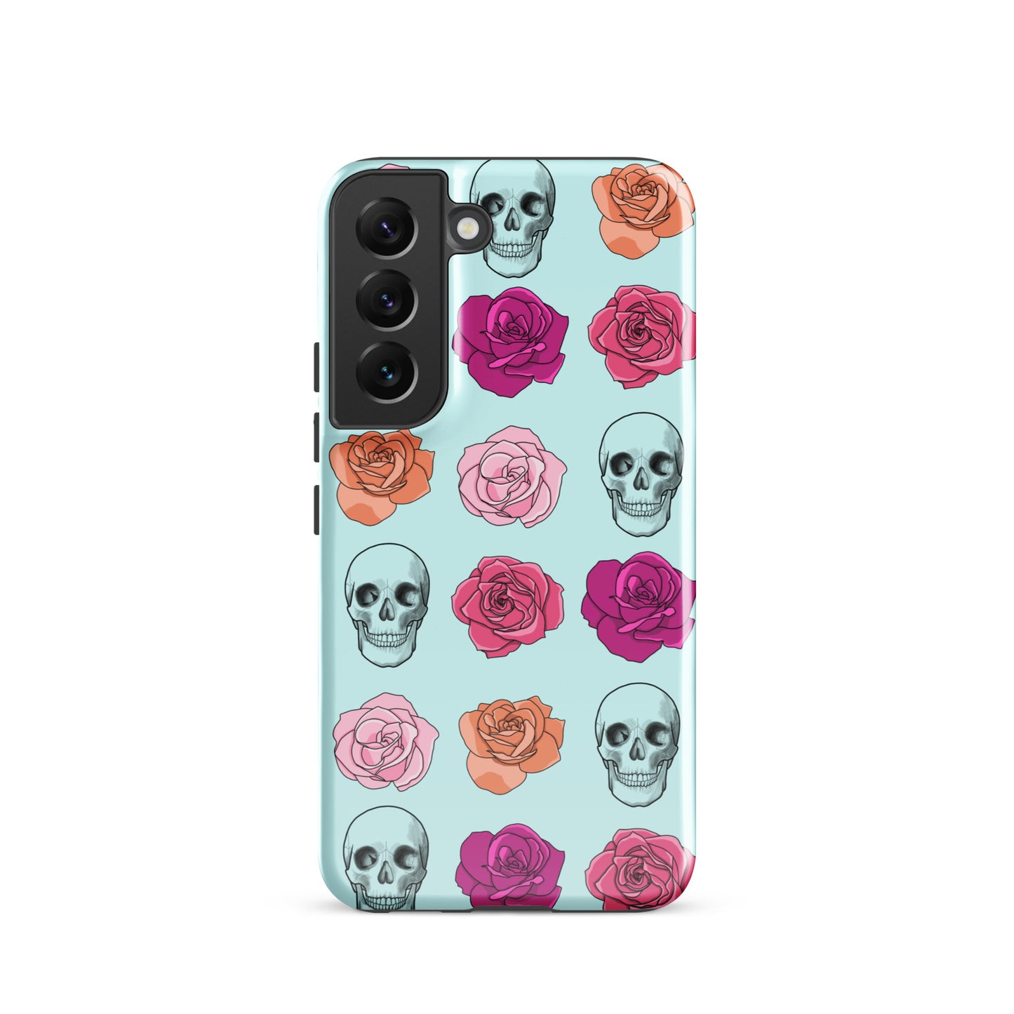 Skulls & Roses Tough case for Samsung® in Light Cyan