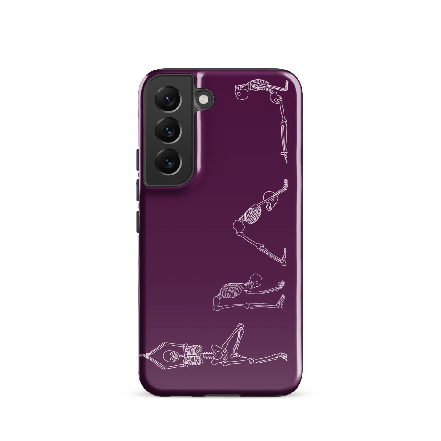 Yoga Skeletons Tough case for Samsung® in Tyrian Purple