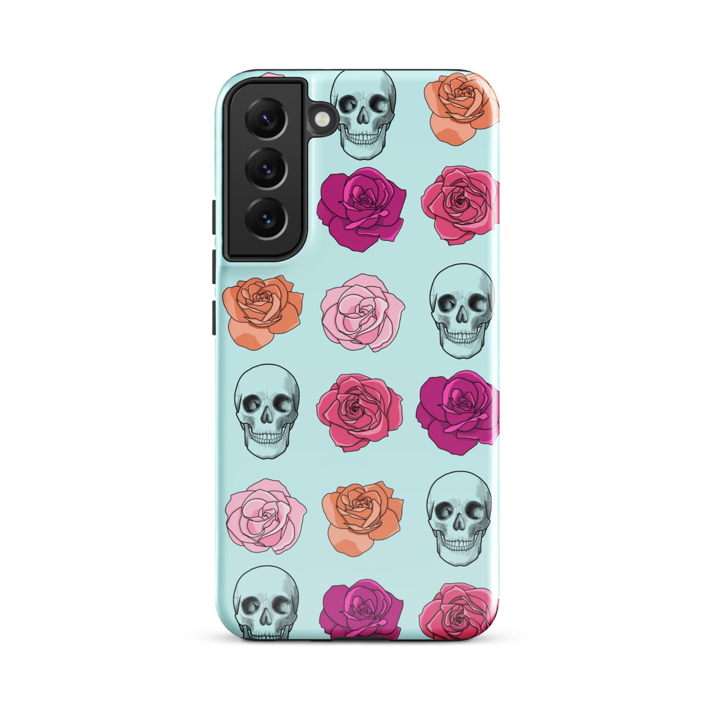 Skulls & Roses Tough case for Samsung® in Light Cyan