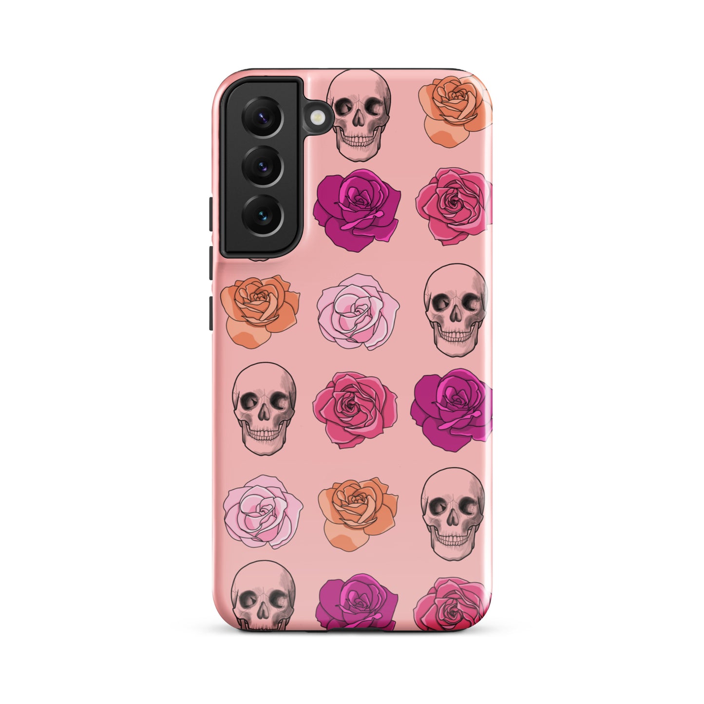 Skulls & Roses Tough case for Samsung® in Pink