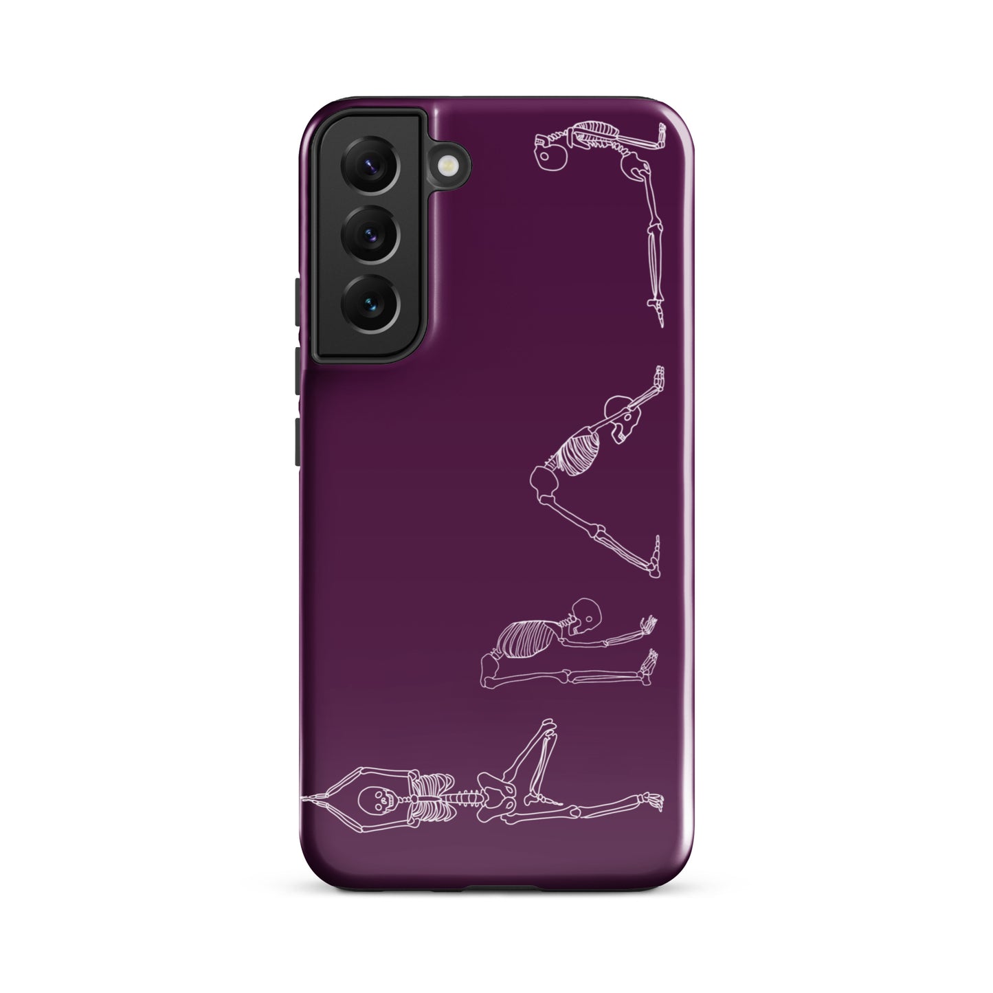 Yoga Skeletons Tough case for Samsung® in Tyrian Purple