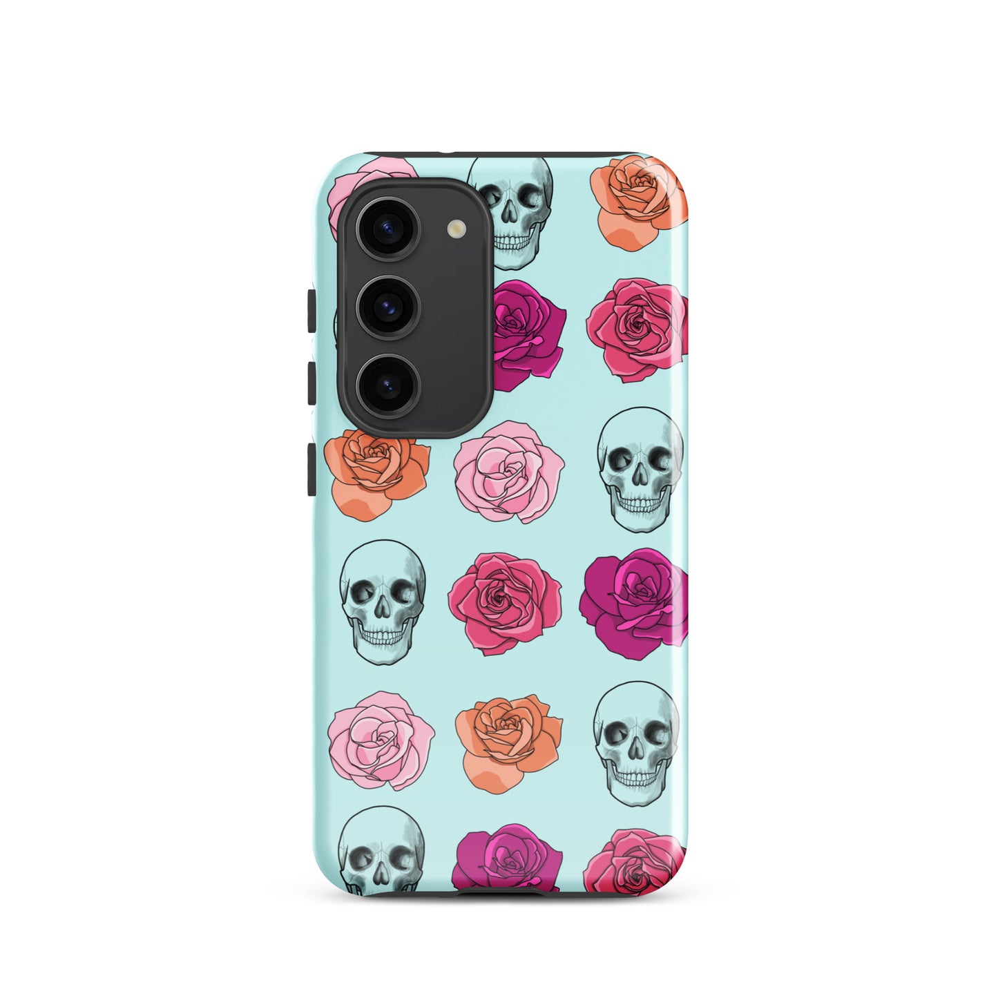 Skulls & Roses Tough case for Samsung® in Light Cyan