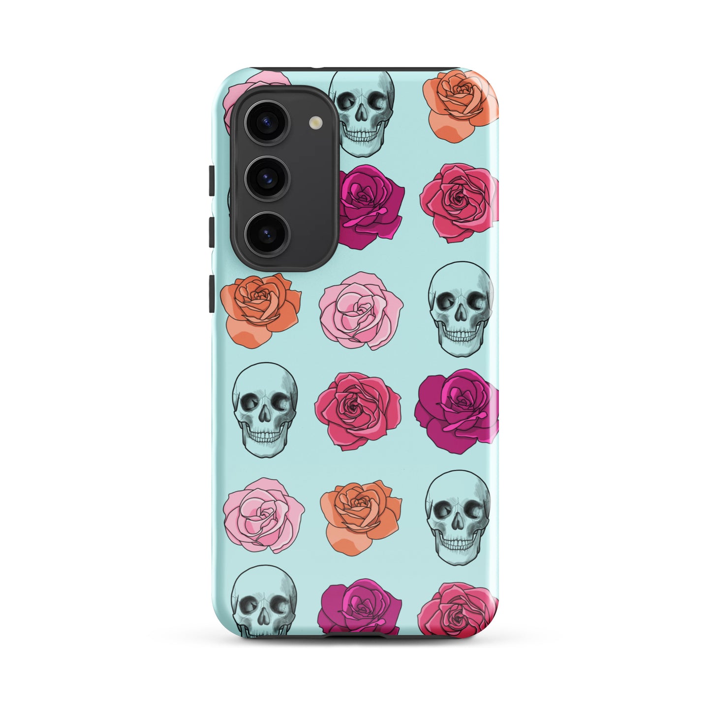 Skulls & Roses Tough case for Samsung® in Light Cyan