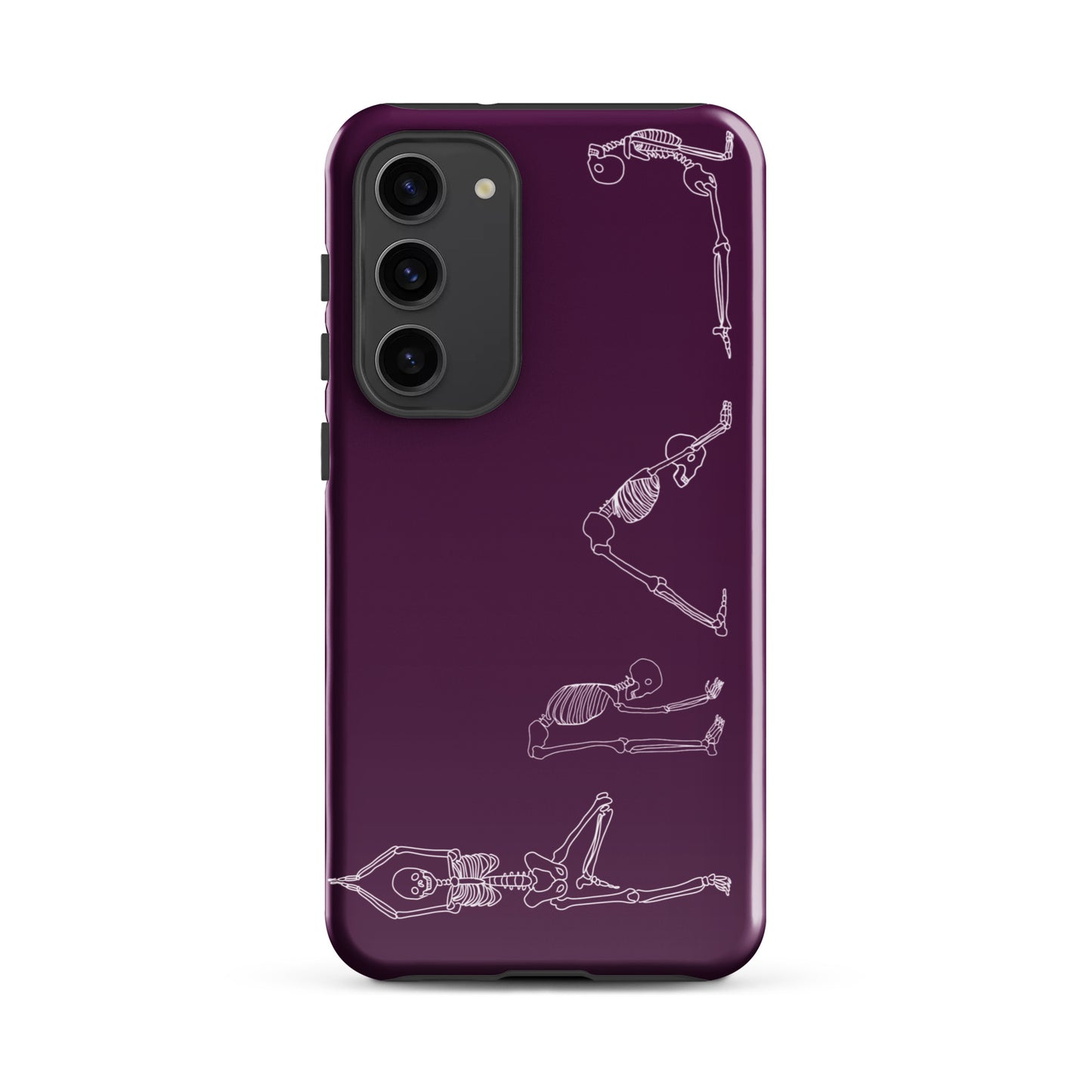 Yoga Skeletons Tough case for Samsung® in Tyrian Purple