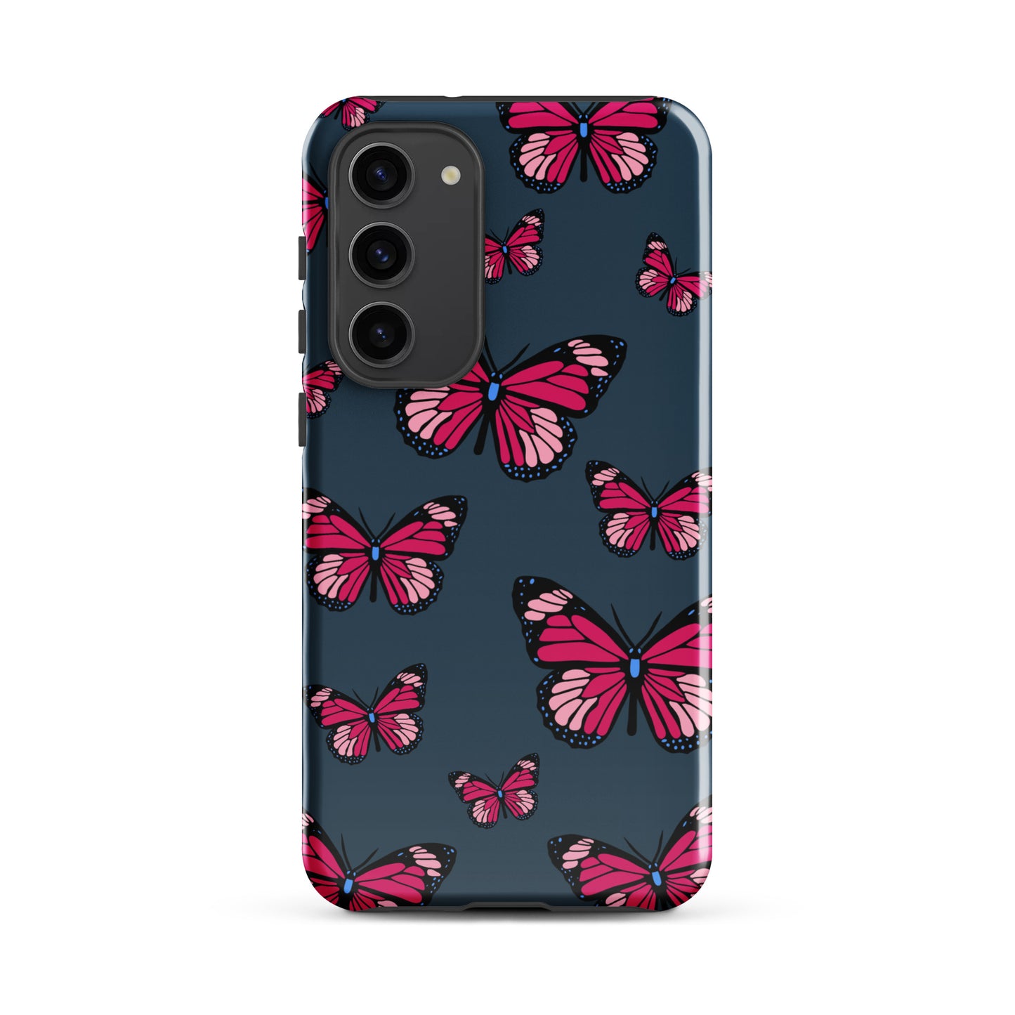 Butterflies Tough case for Samsung® in Arapawa Blue