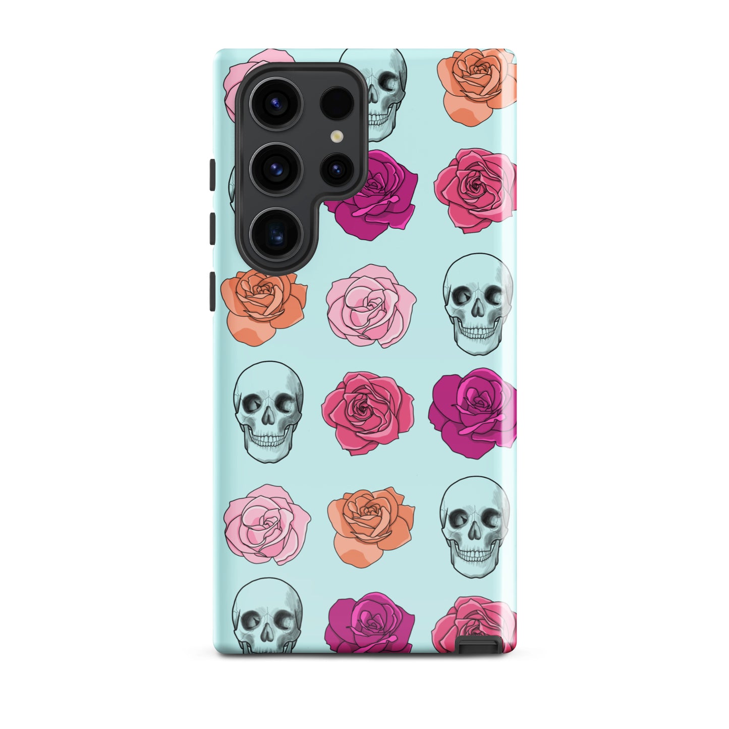 Skulls & Roses Tough case for Samsung® in Light Cyan