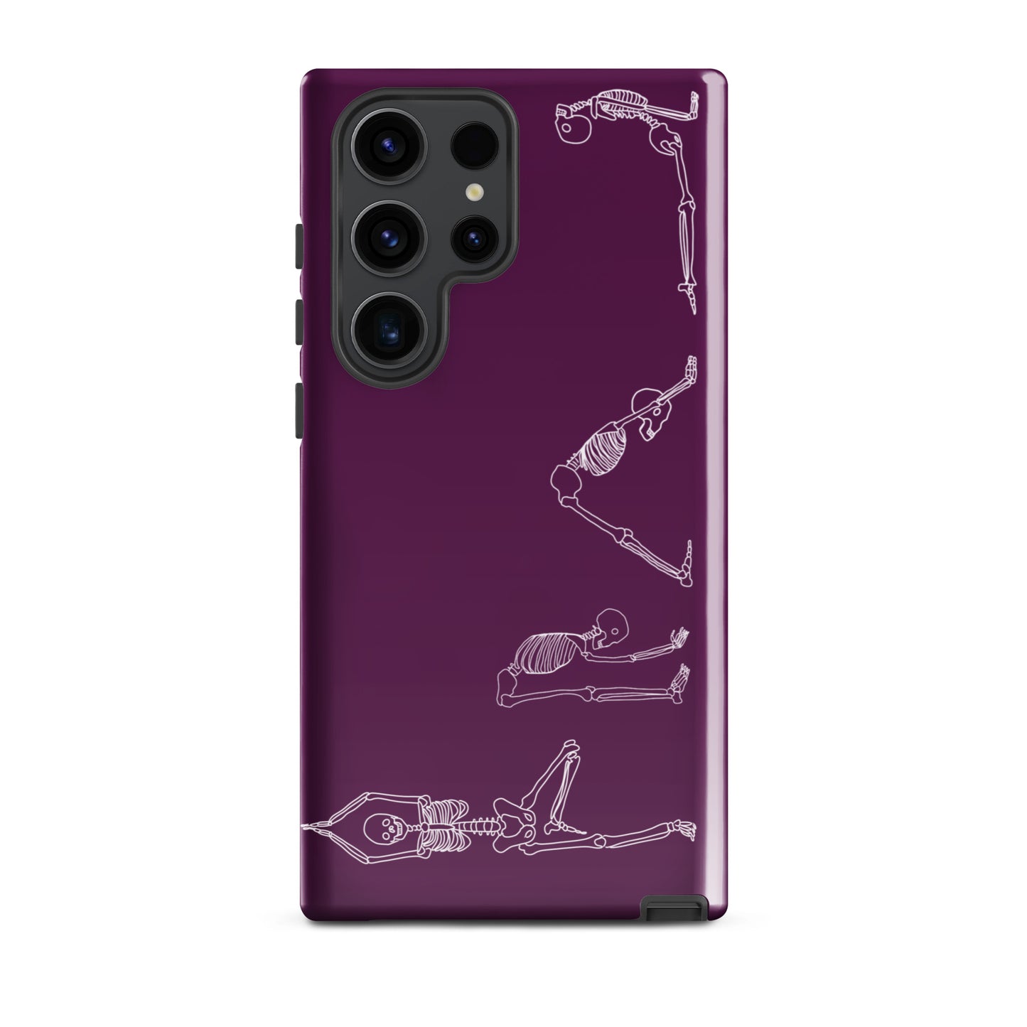 Yoga Skeletons Tough case for Samsung® in Tyrian Purple