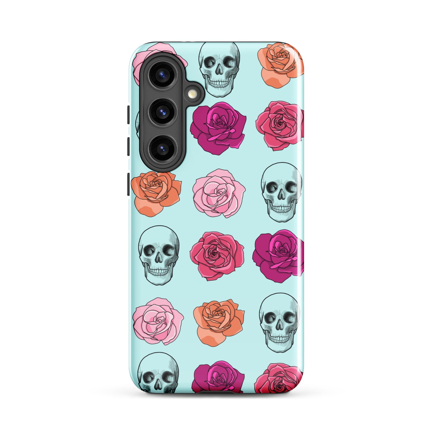 Skulls & Roses Tough case for Samsung® in Light Cyan