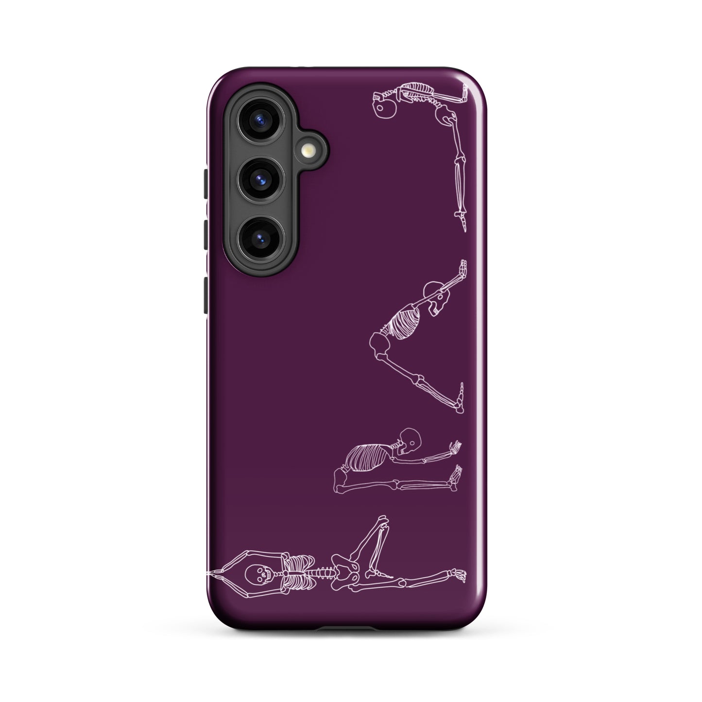 Yoga Skeletons Tough case for Samsung® in Tyrian Purple