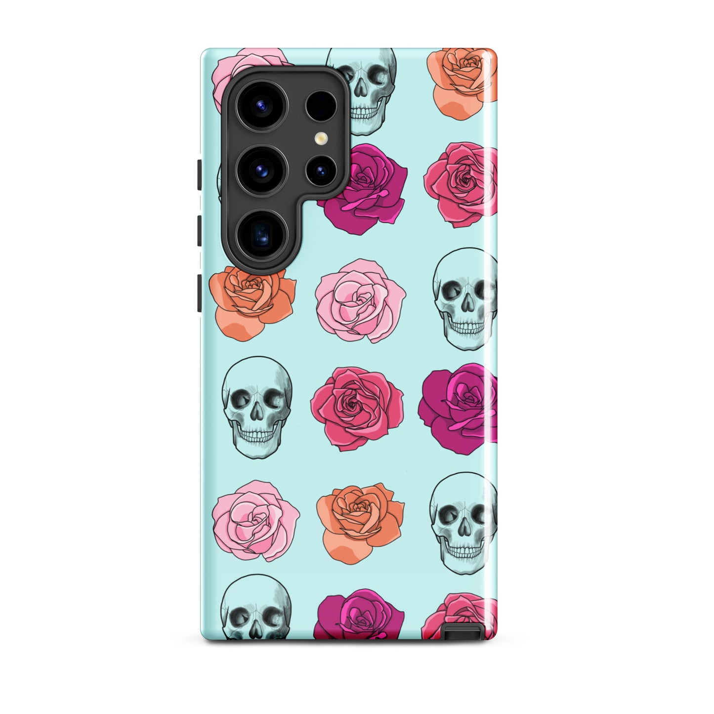 Skulls & Roses Tough case for Samsung® in Light Cyan