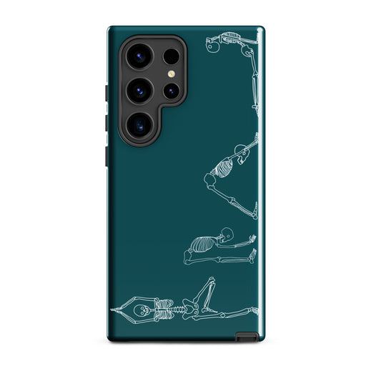 Yoga Skeletons Tough case for Samsung® in Sherpa Blue