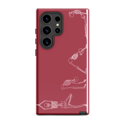 Yoga Skeletons Tough case for Samsung® in Hippie Pink