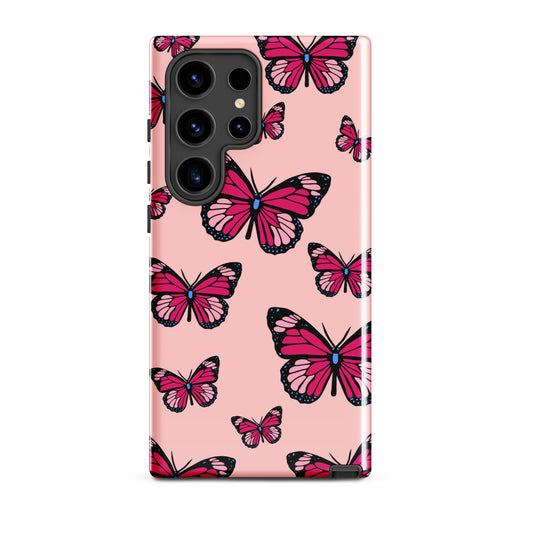 Butterflies Tough case for Samsung® in Cosmos Pink