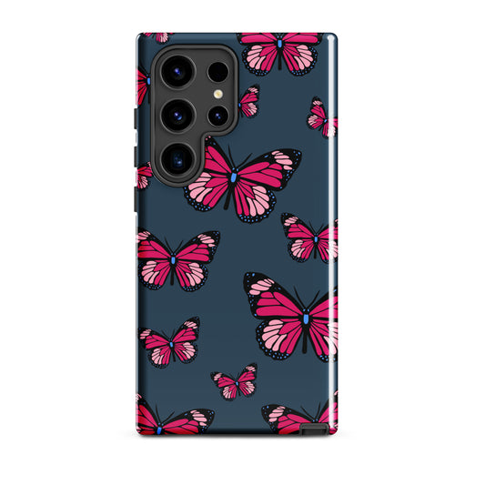 Butterflies Tough case for Samsung® in Arapawa Blue