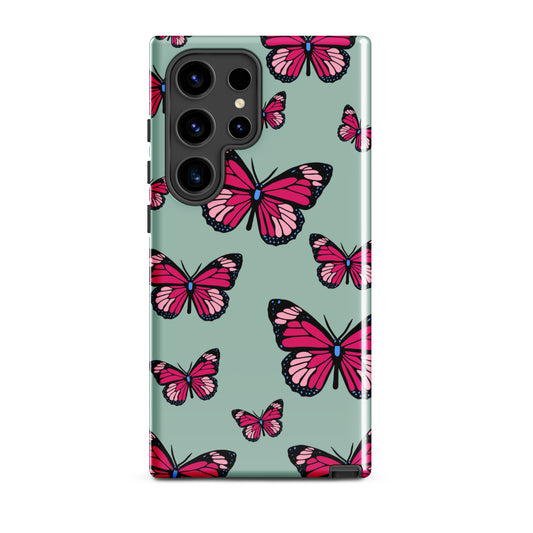 Butterflies Tough case for Samsung® in Opal Green